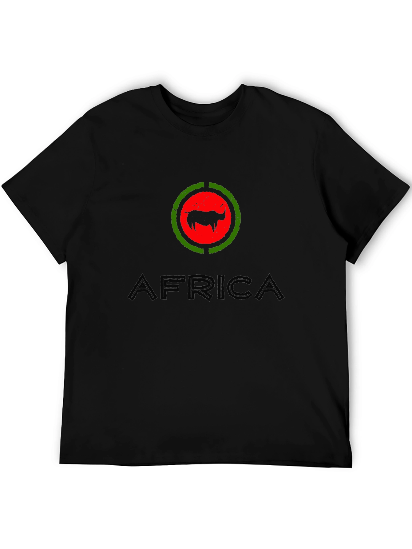 Africa Buffalo Graphic T-Shirt - Black