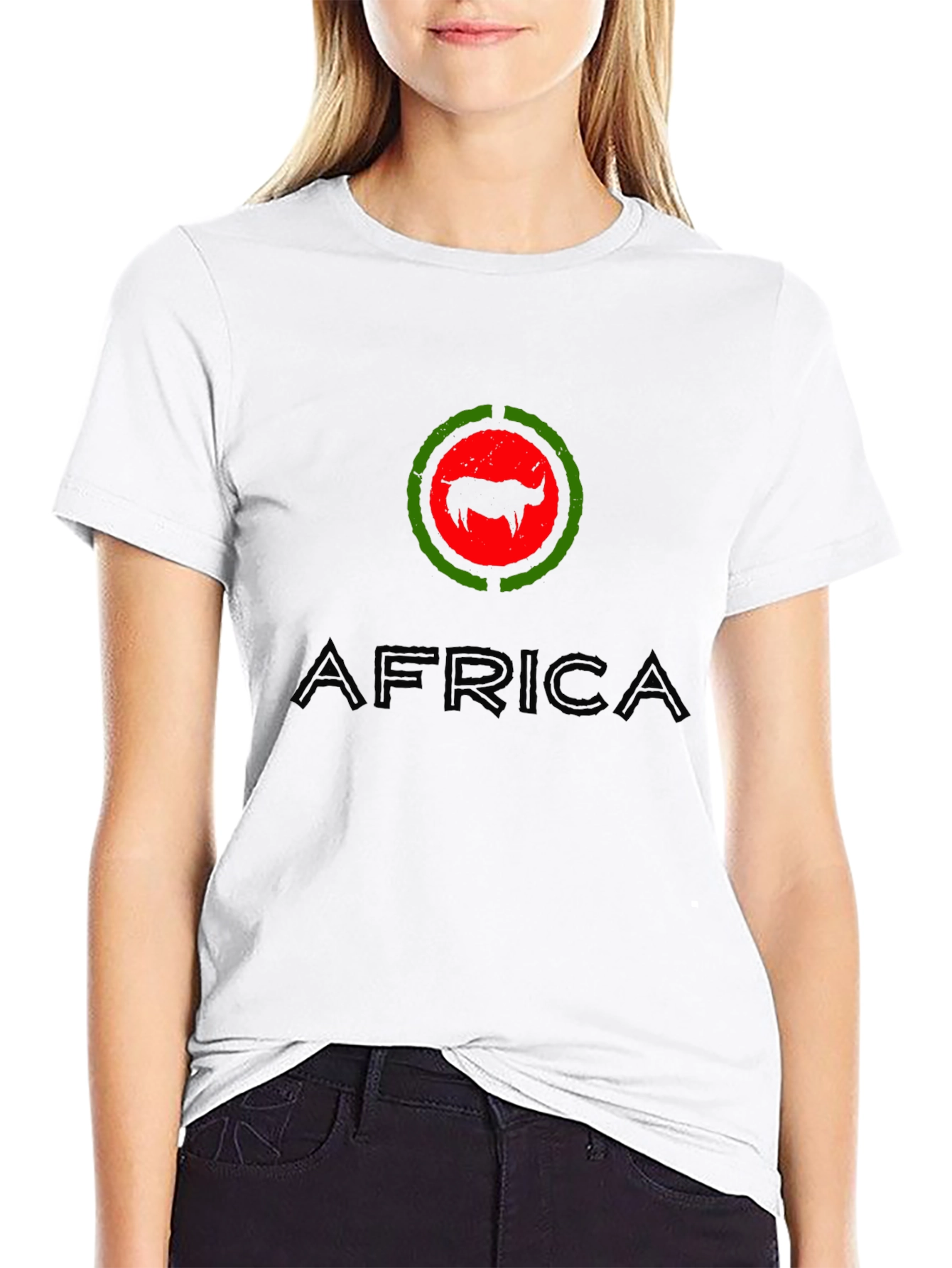 Africa Buffalo Graphic T-Shirt - Black