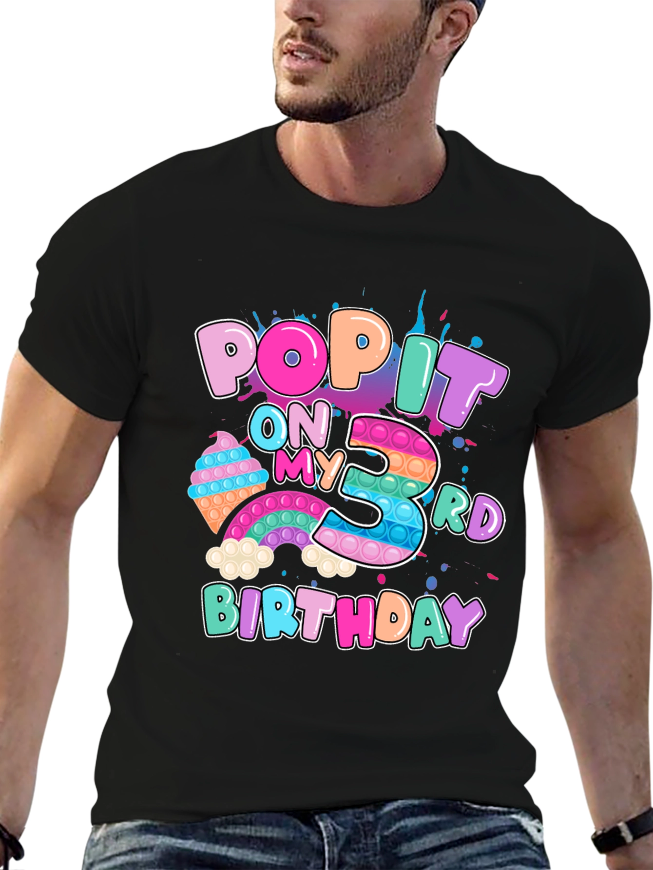 Pop It 3rd Birthday T-Shirt