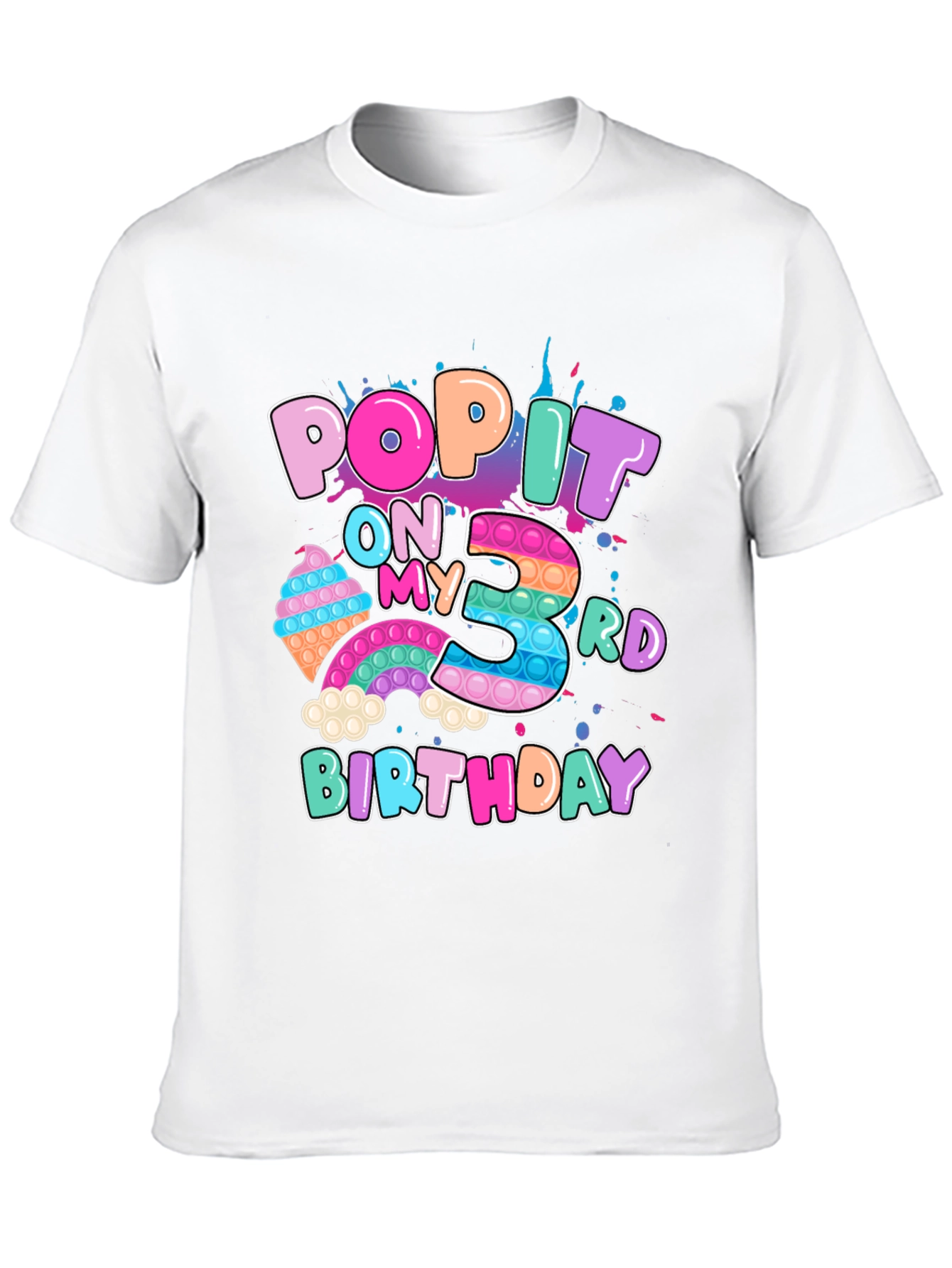 Pop It 3rd Birthday T-Shirt