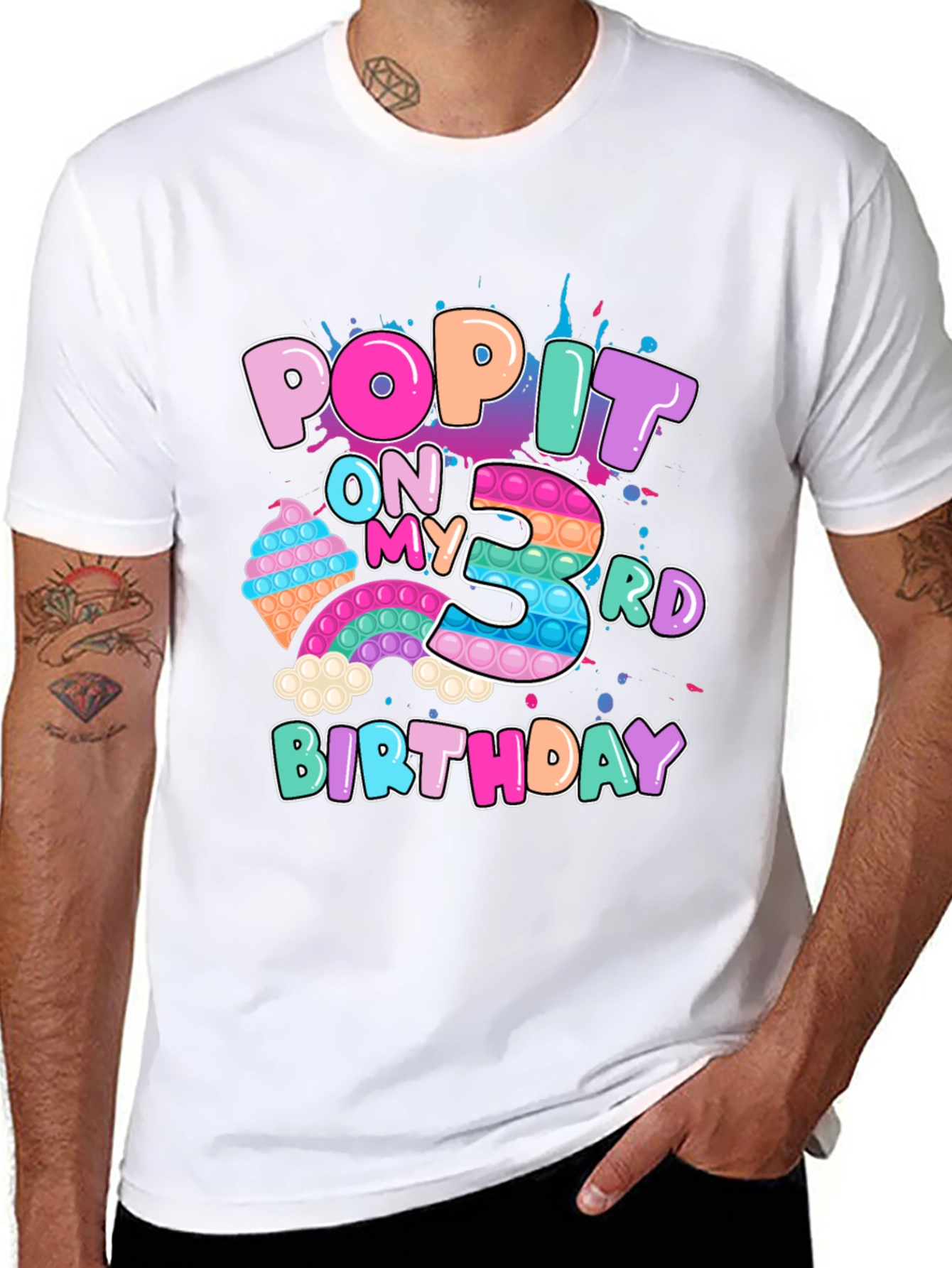 Pop It 3rd Birthday T-Shirt