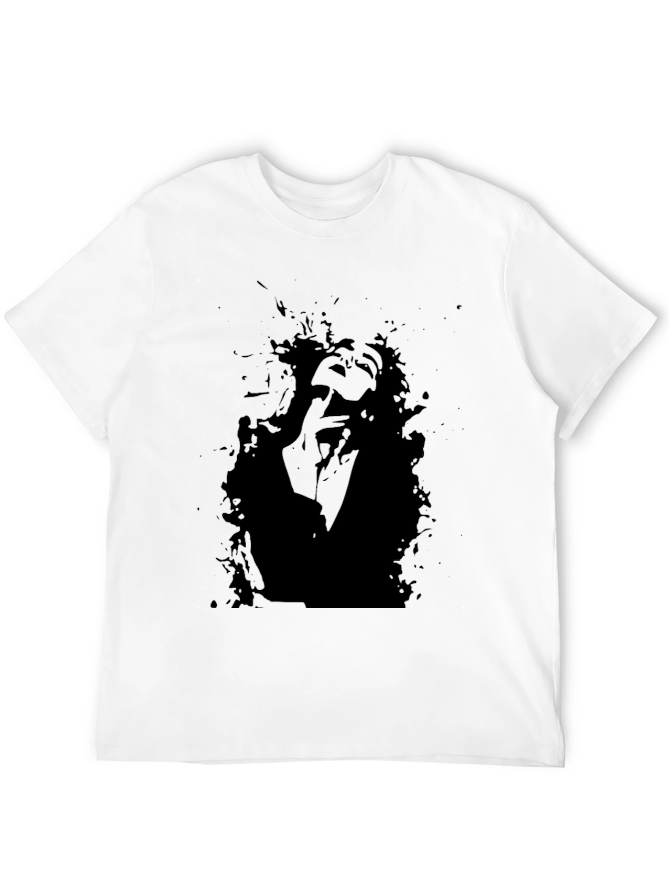 Abstract Portrait Black Graphic Tee