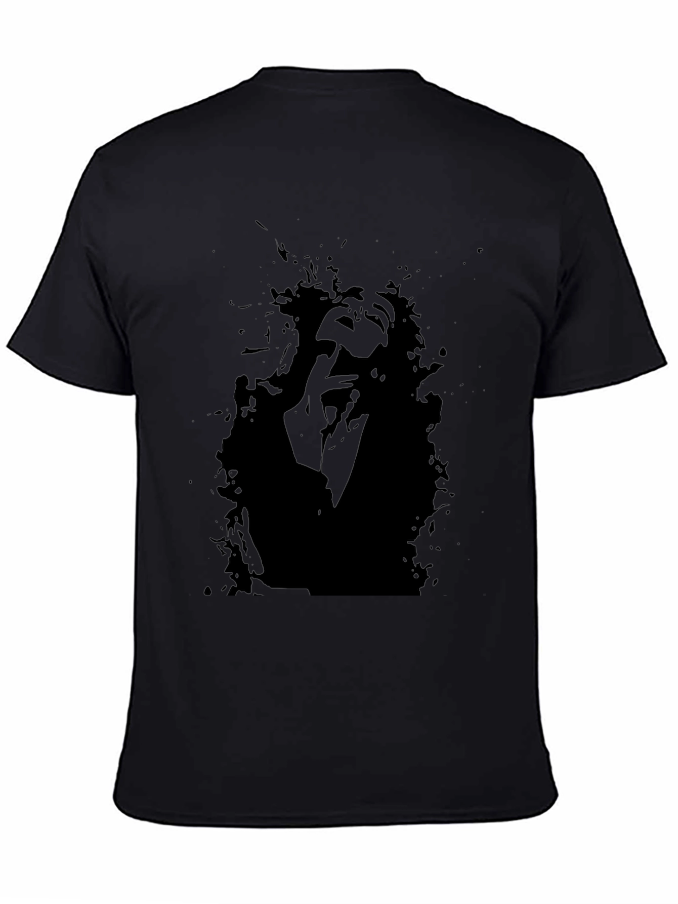 Abstract Portrait Black Graphic Tee