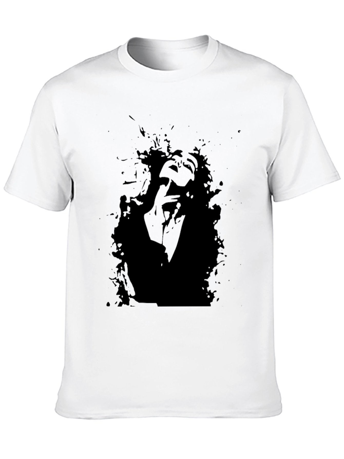 Abstract Portrait Black Graphic Tee