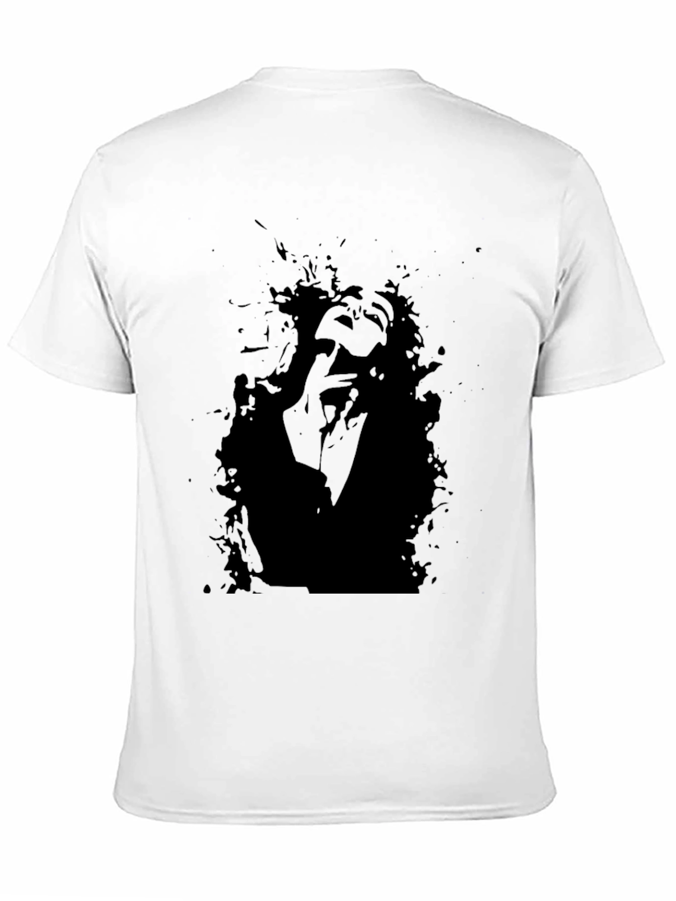 Abstract Portrait Black Graphic Tee