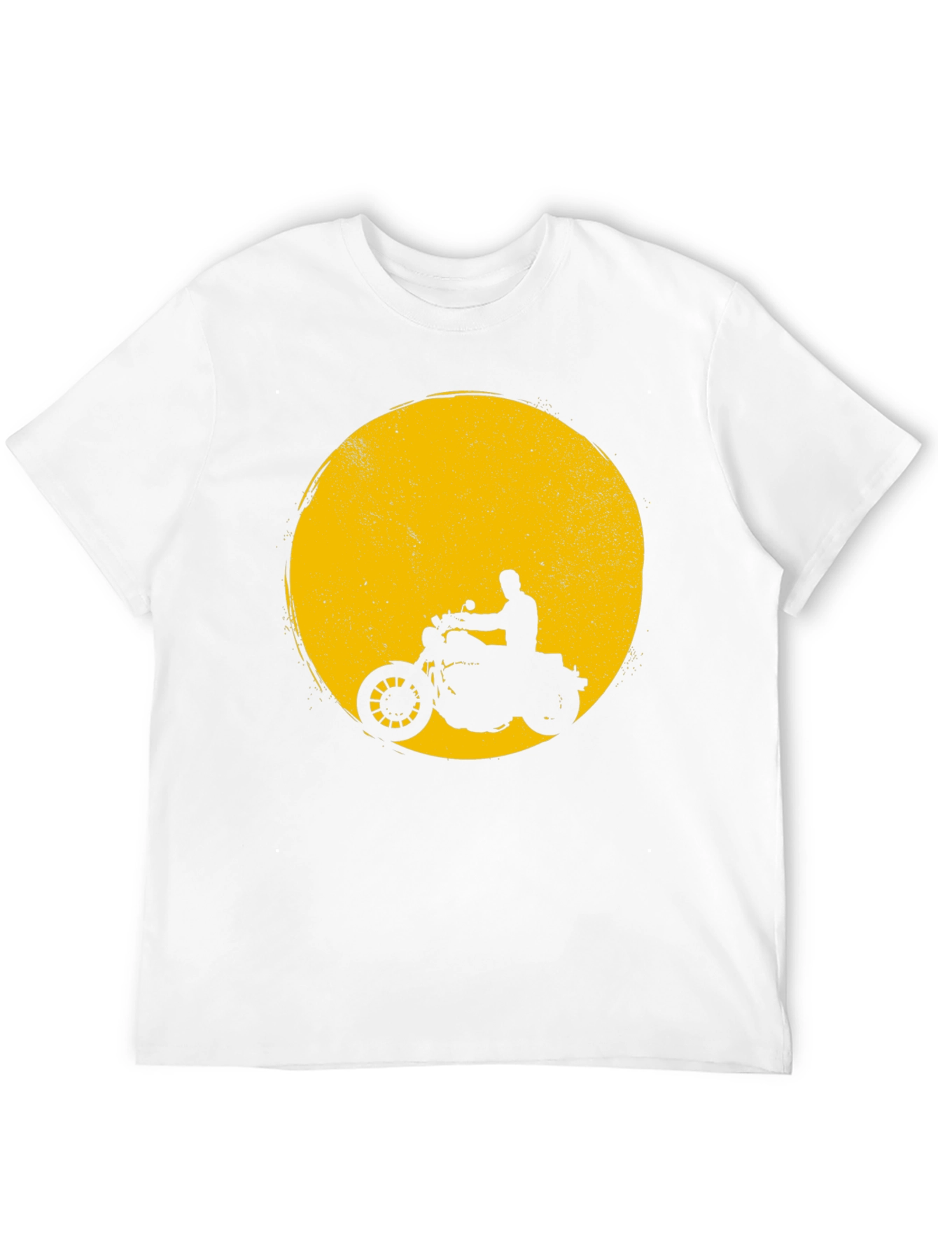 Motorcycle Silhouette Graphic T-Shirt