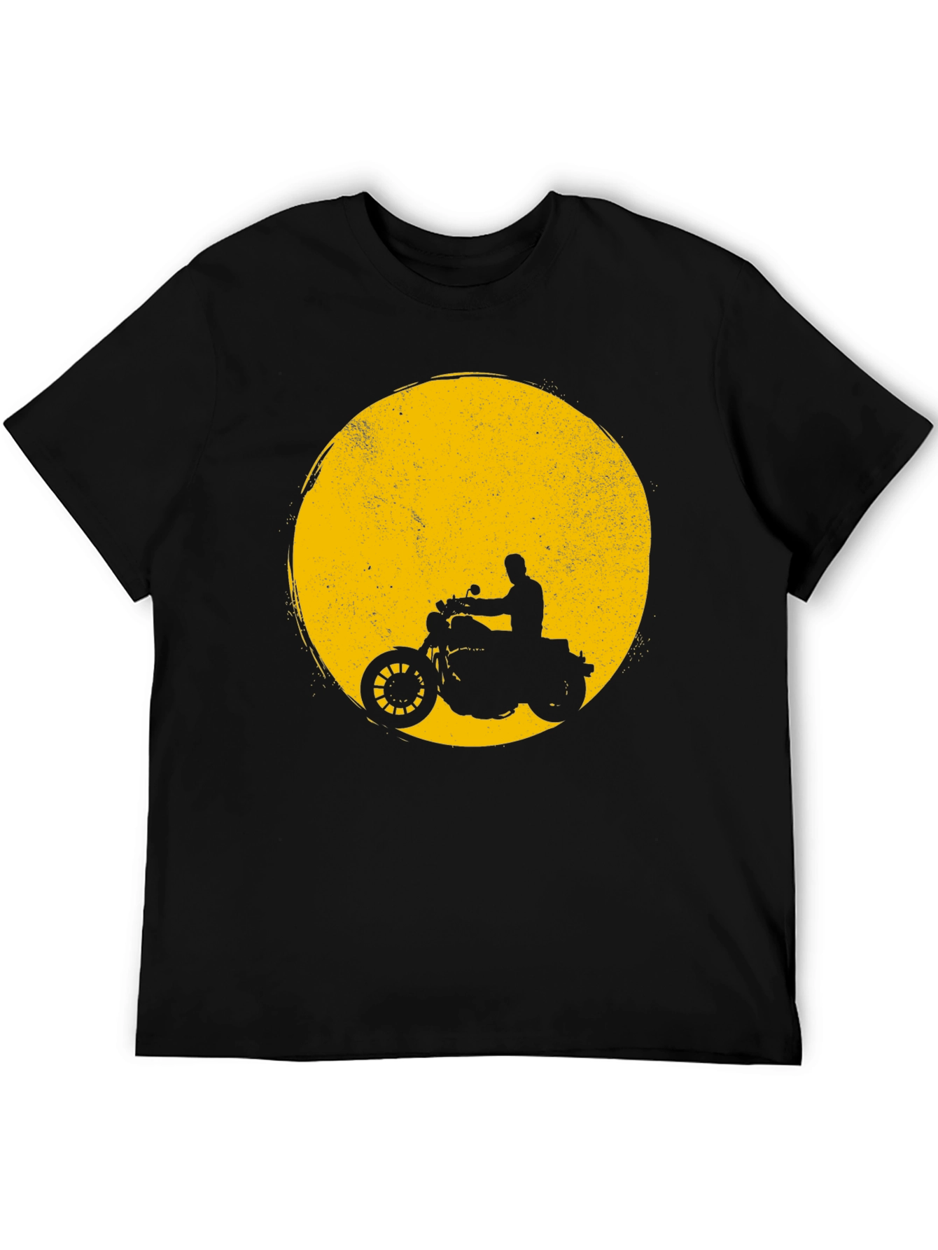 Motorcycle Silhouette Graphic T-Shirt