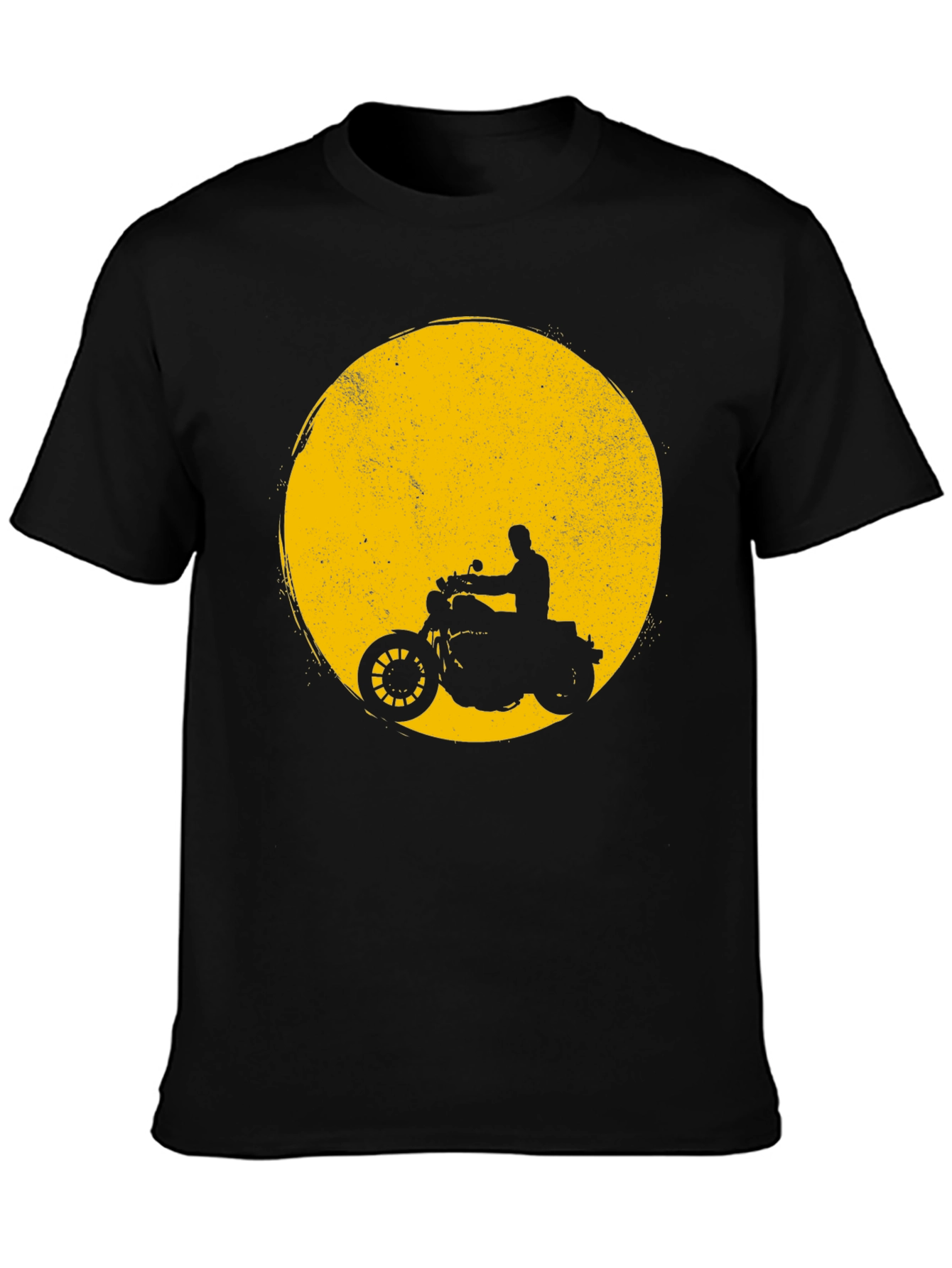 Motorcycle Silhouette Graphic T-Shirt