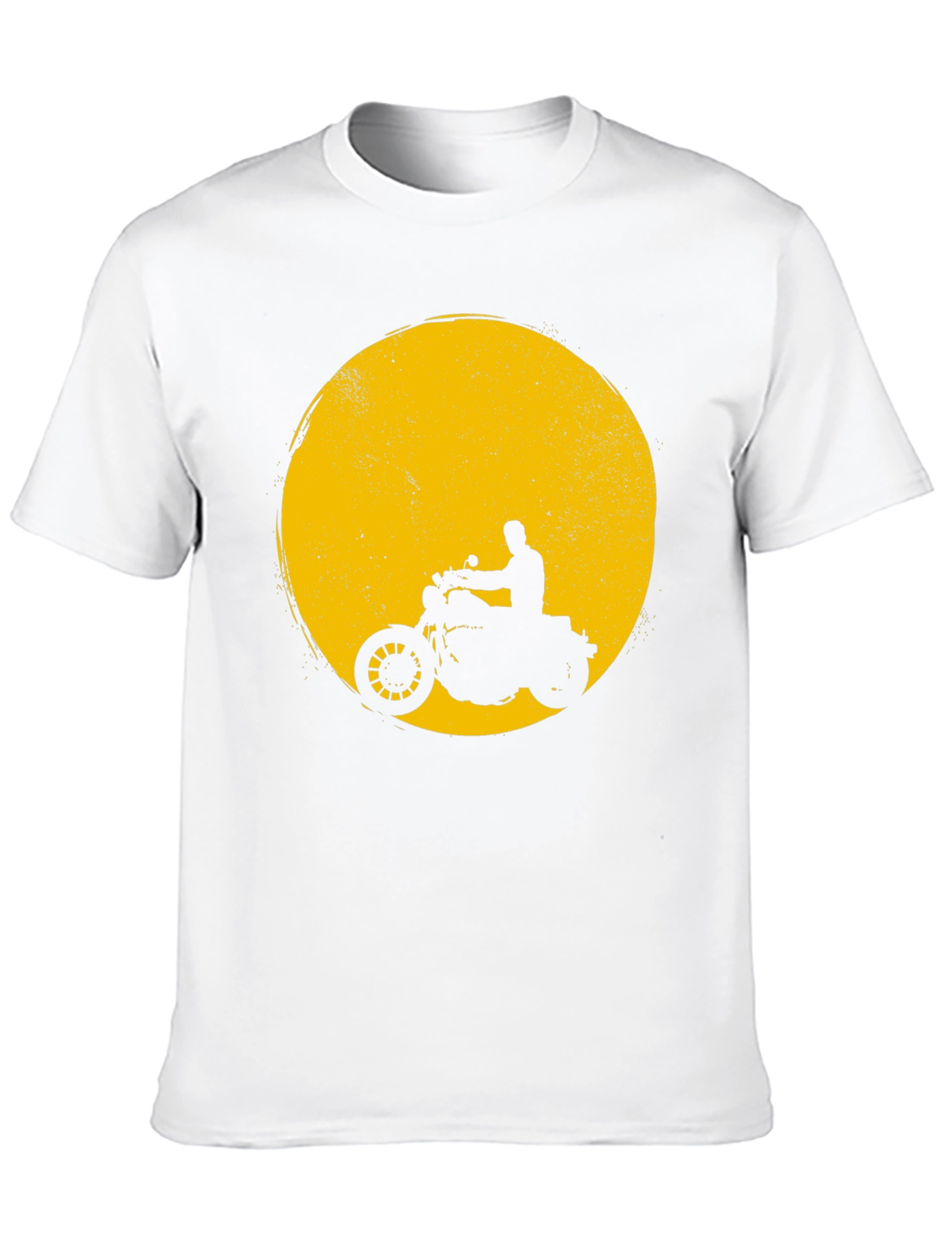 Motorcycle Silhouette Graphic T-Shirt
