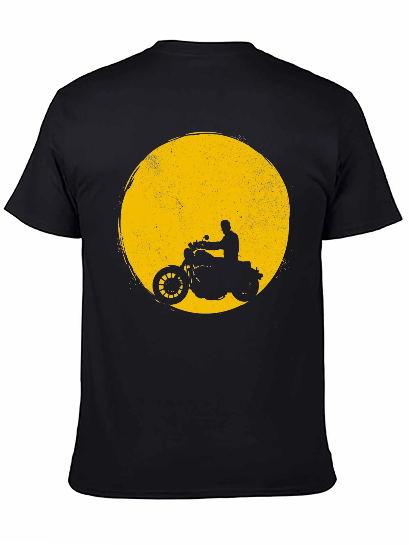 Motorcycle Silhouette Graphic T-Shirt