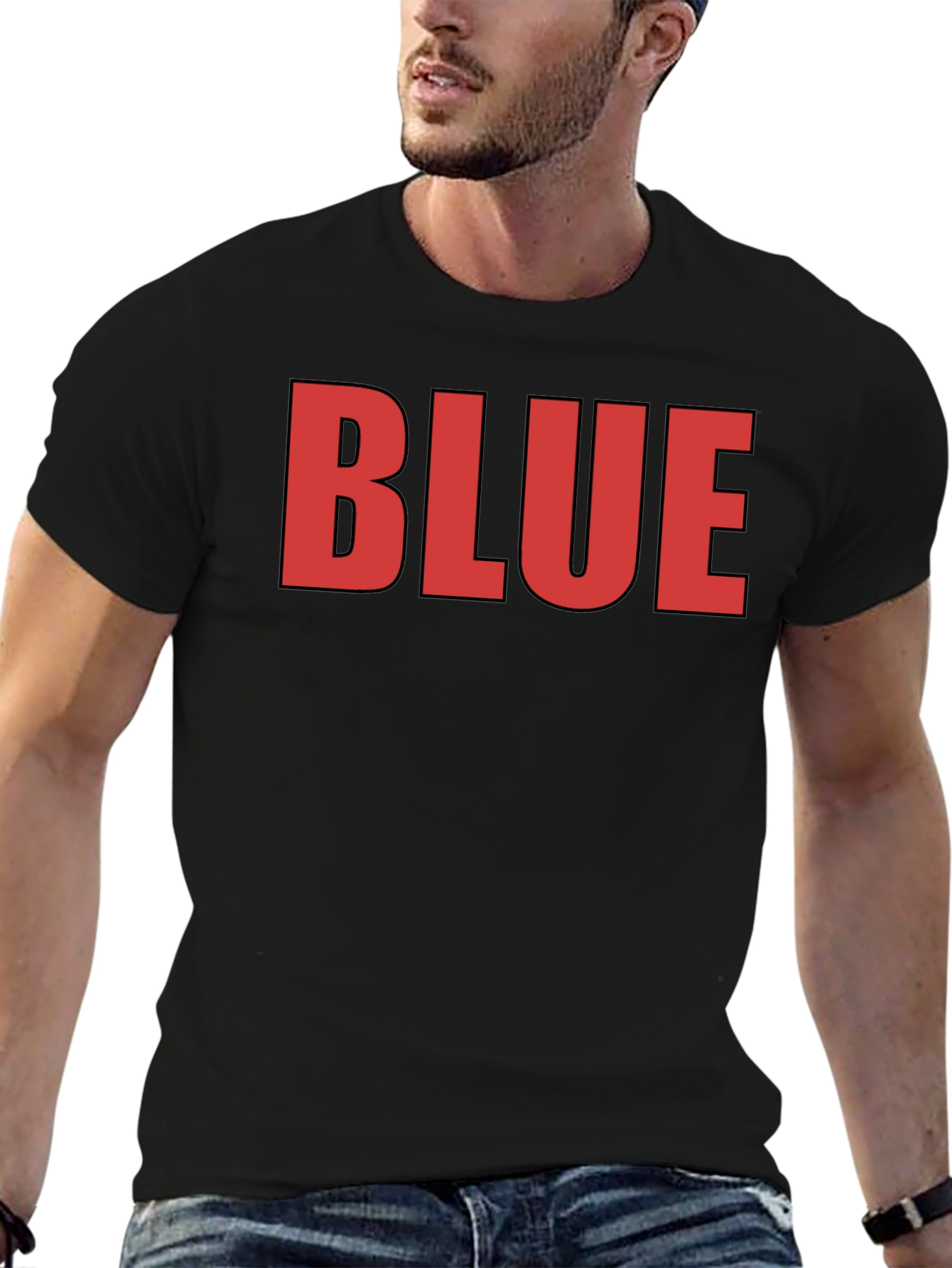Bold Graphic Tee - BLUE Statement Shirt