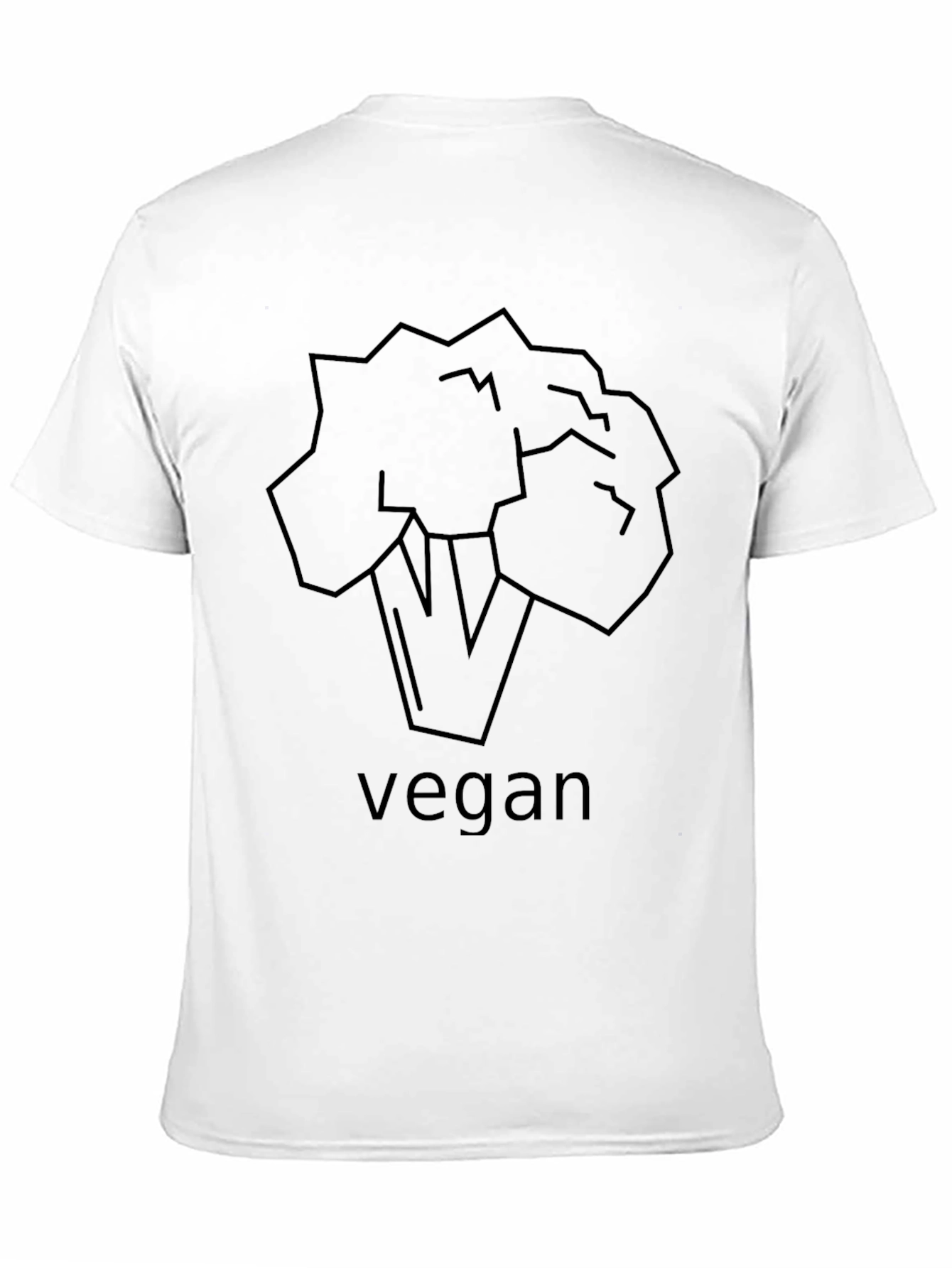 Vegan Broccoli T-Shirt - Black