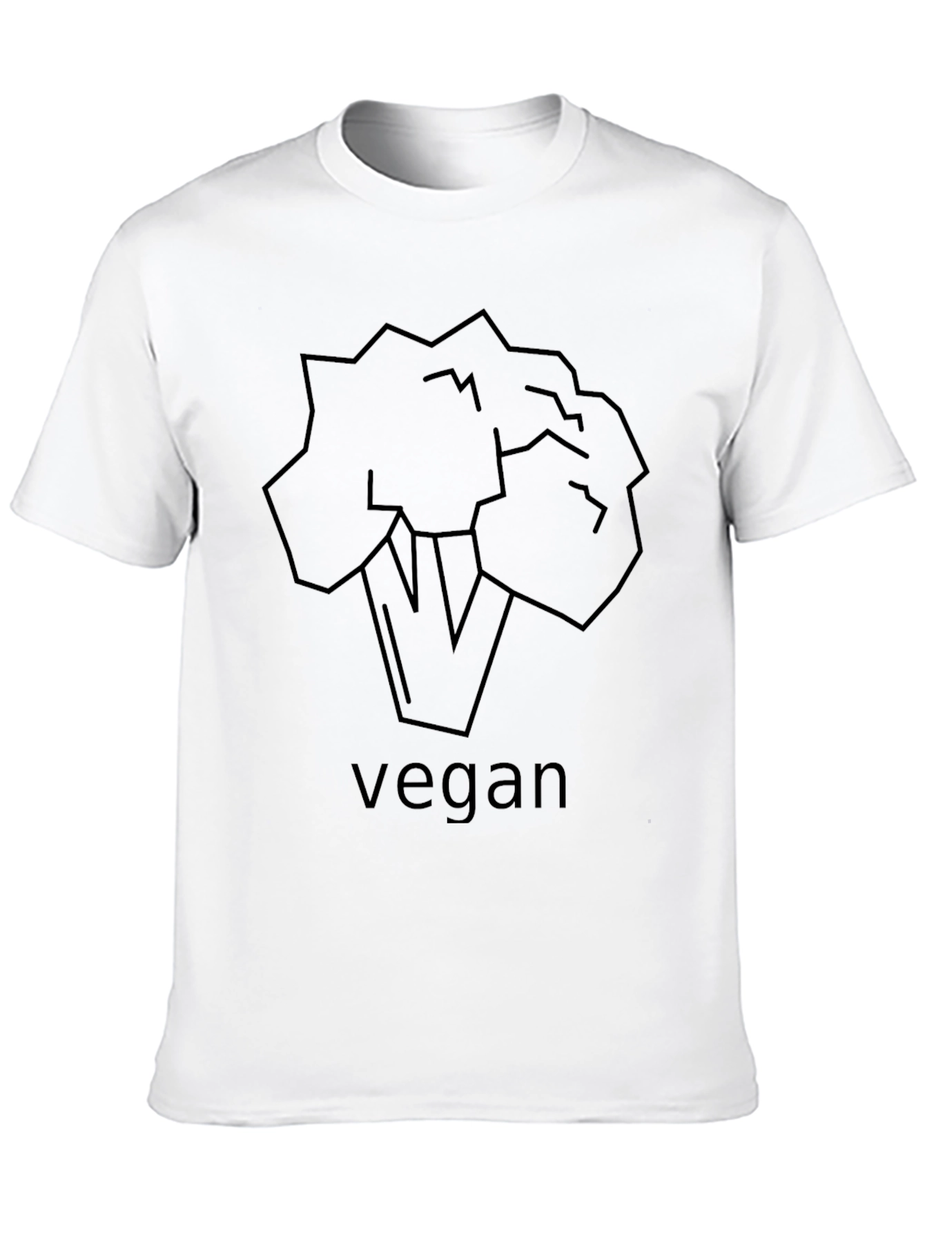 Vegan Broccoli T-Shirt - Black