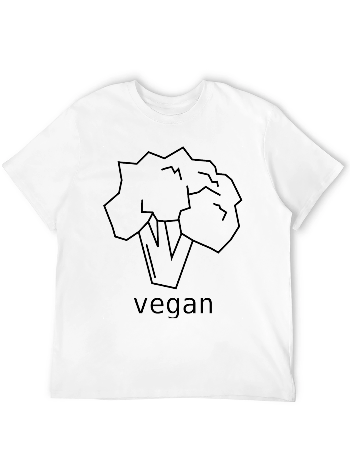 Vegan Broccoli T-Shirt - Black