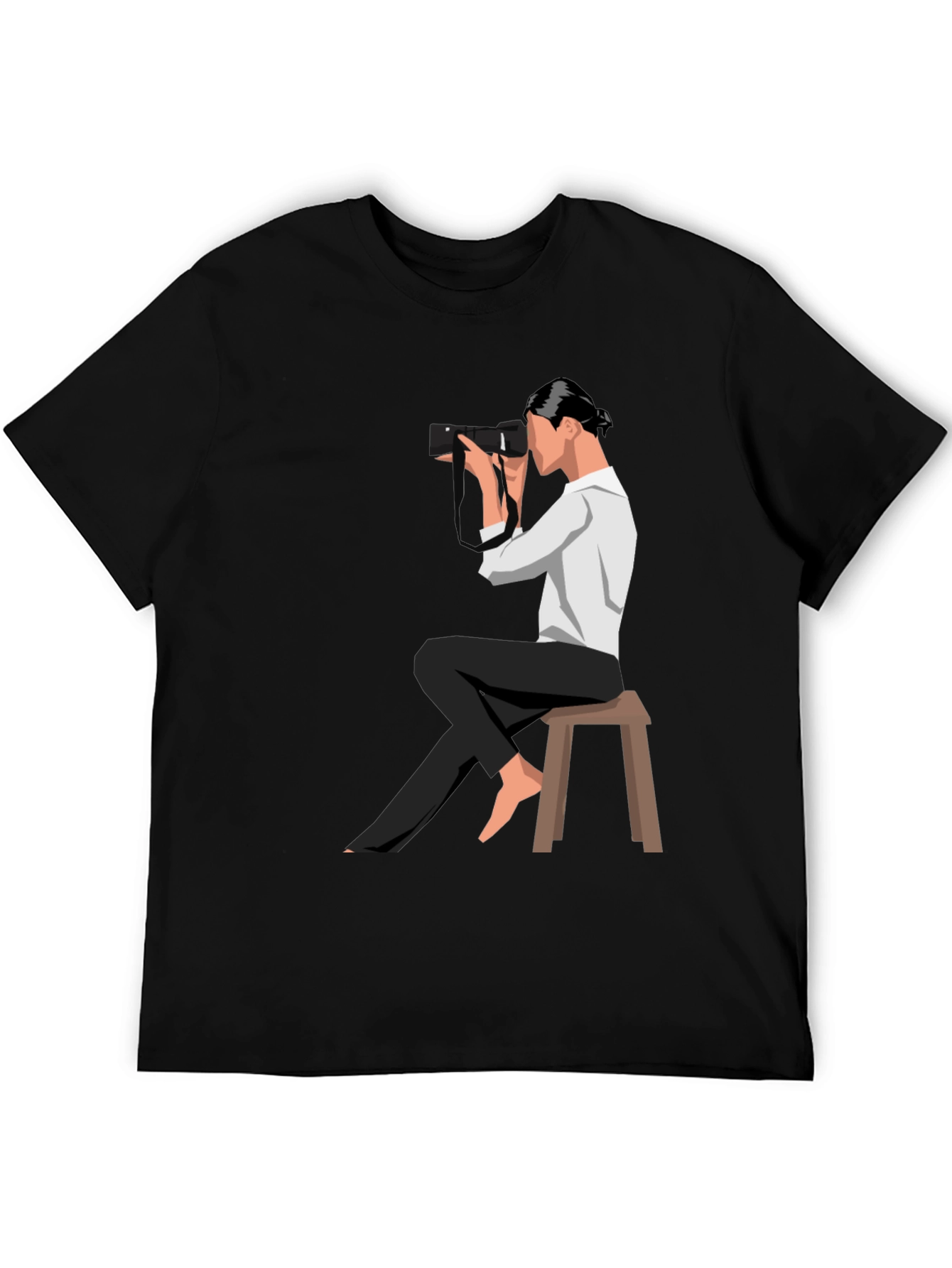 Photographer Graphic Tee - Unisex Black T-Shirt