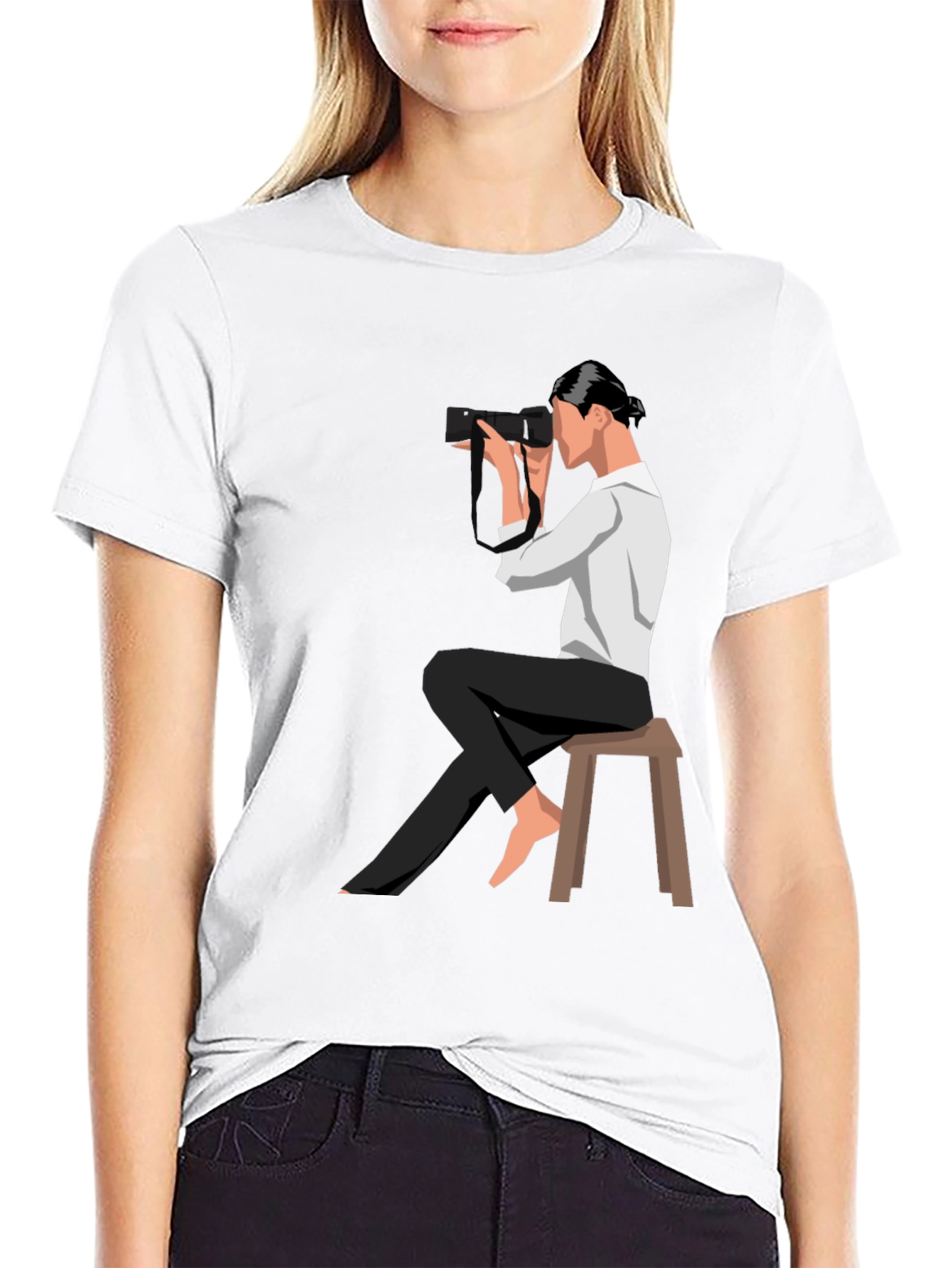 Photographer Graphic Tee - Unisex Black T-Shirt