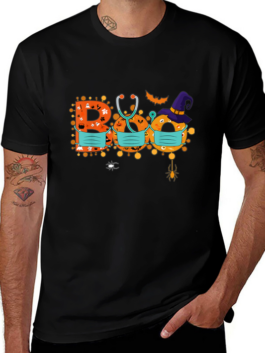 Halloween Boo Masked Graphic Tee