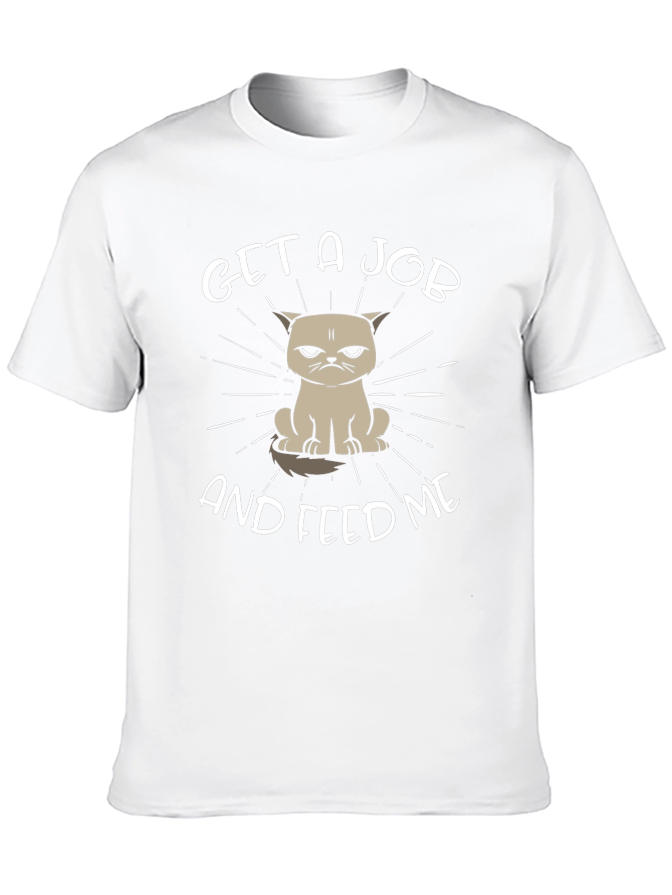 Grumpy Cat Get a Job Black T-Shirt