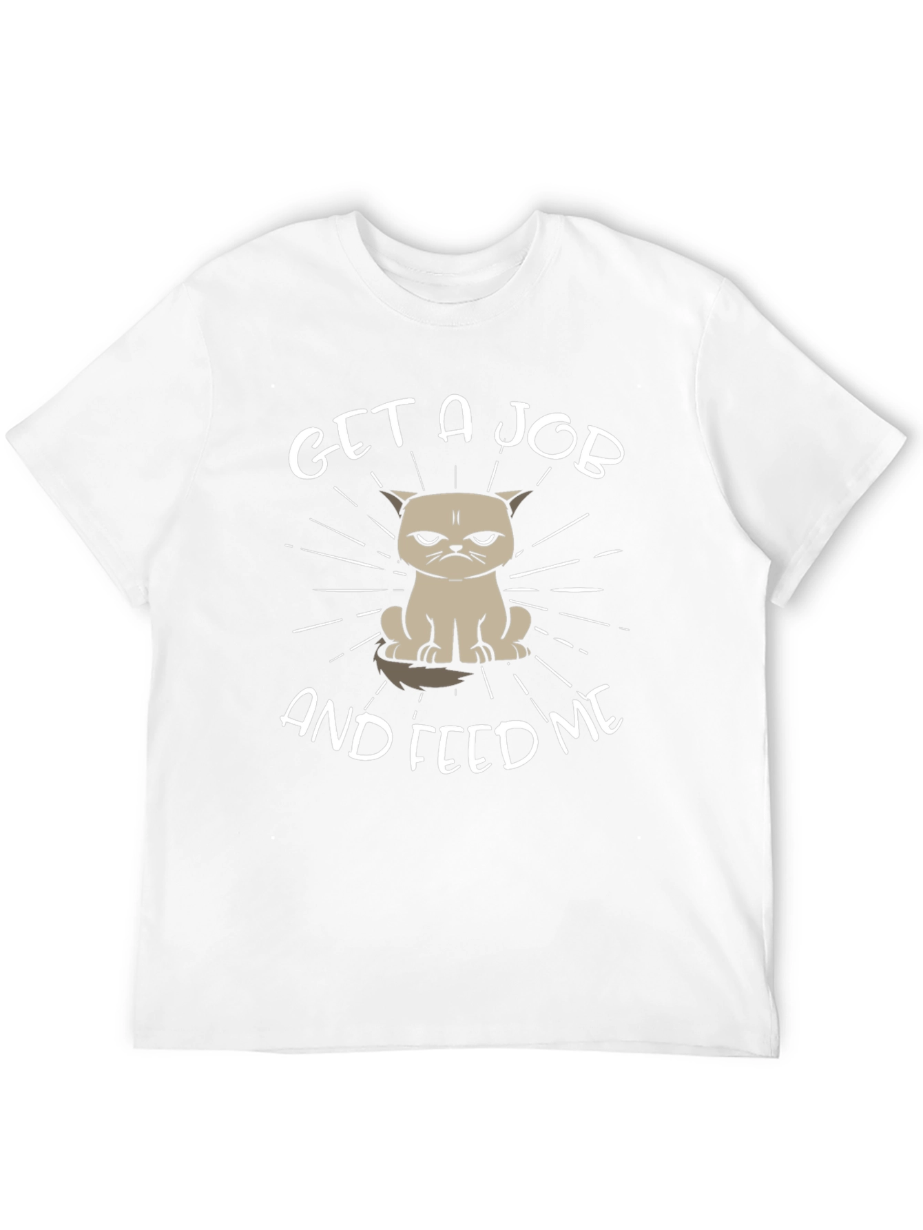 Grumpy Cat Get a Job Black T-Shirt