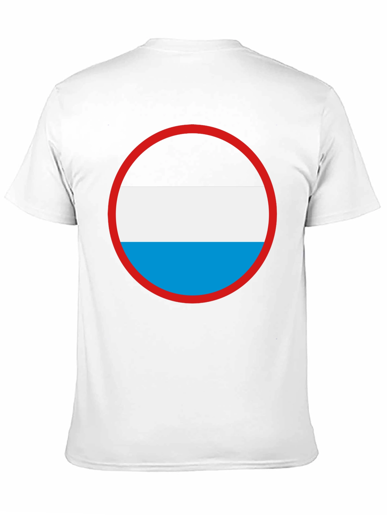 Graphic Circle T-Shirt - Black White & Blue