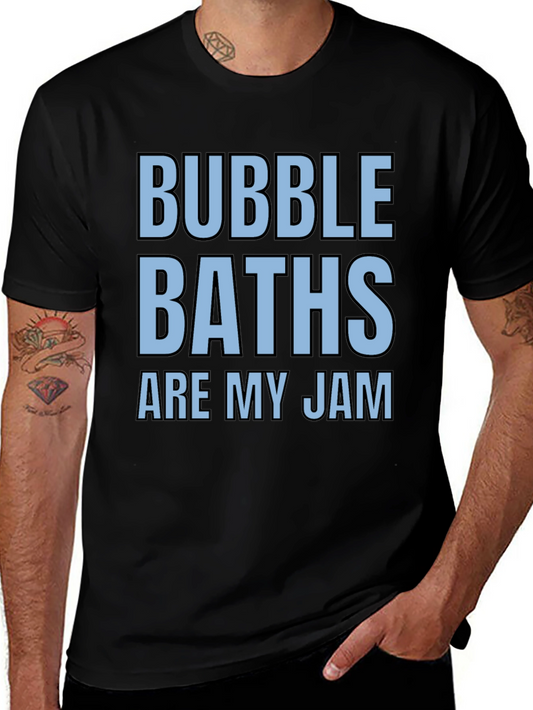 Bubble Baths Are My Jam Black Graphic Tee