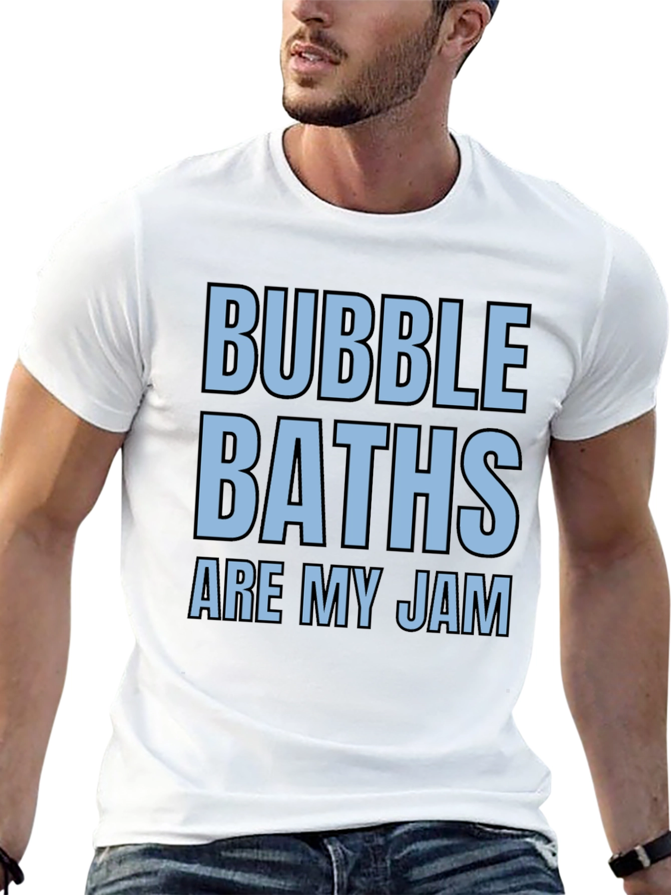 Bubble Baths Are My Jam Black Graphic Tee
