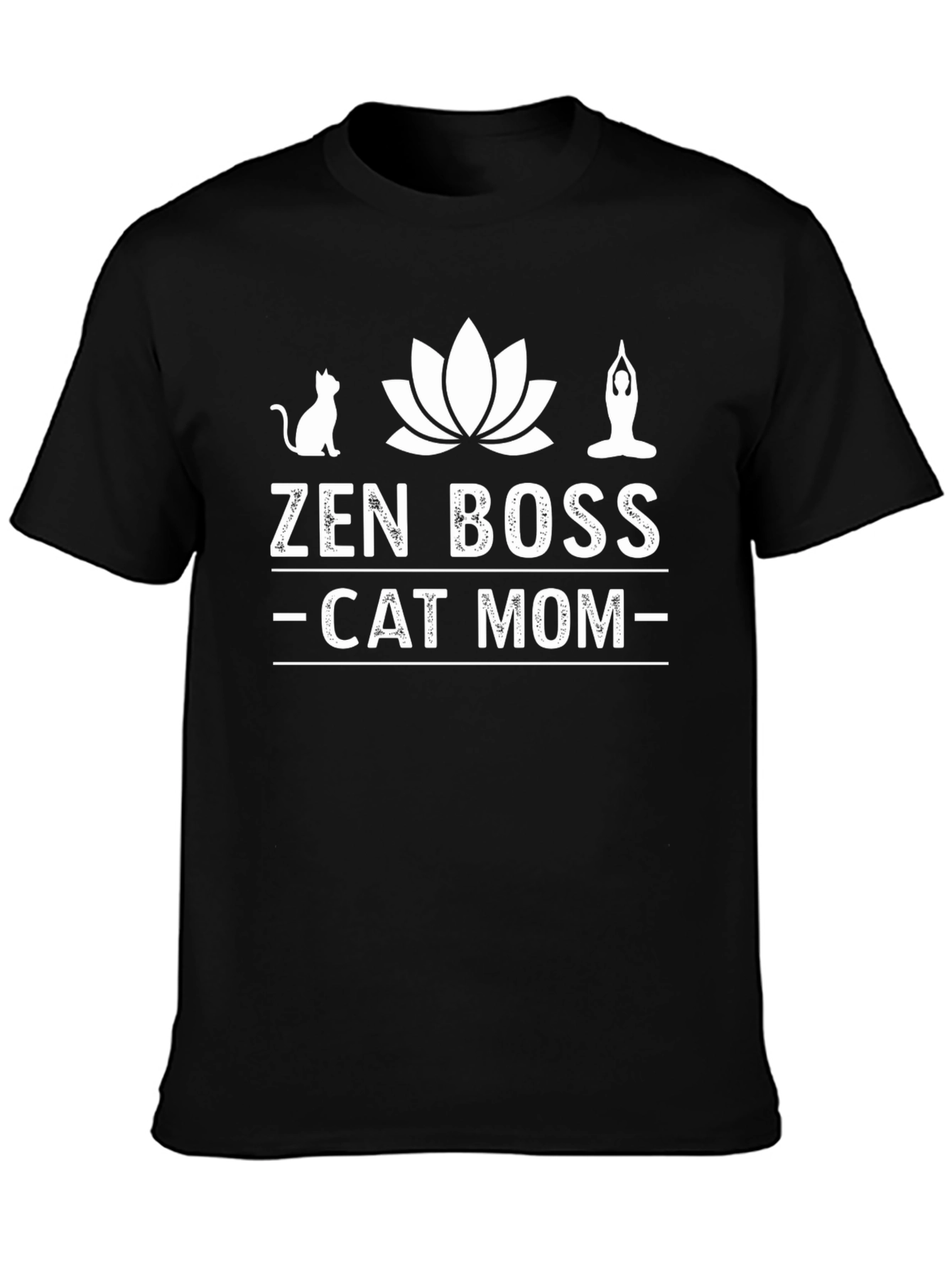 Zen Boss Cat Mom Graphic Tee