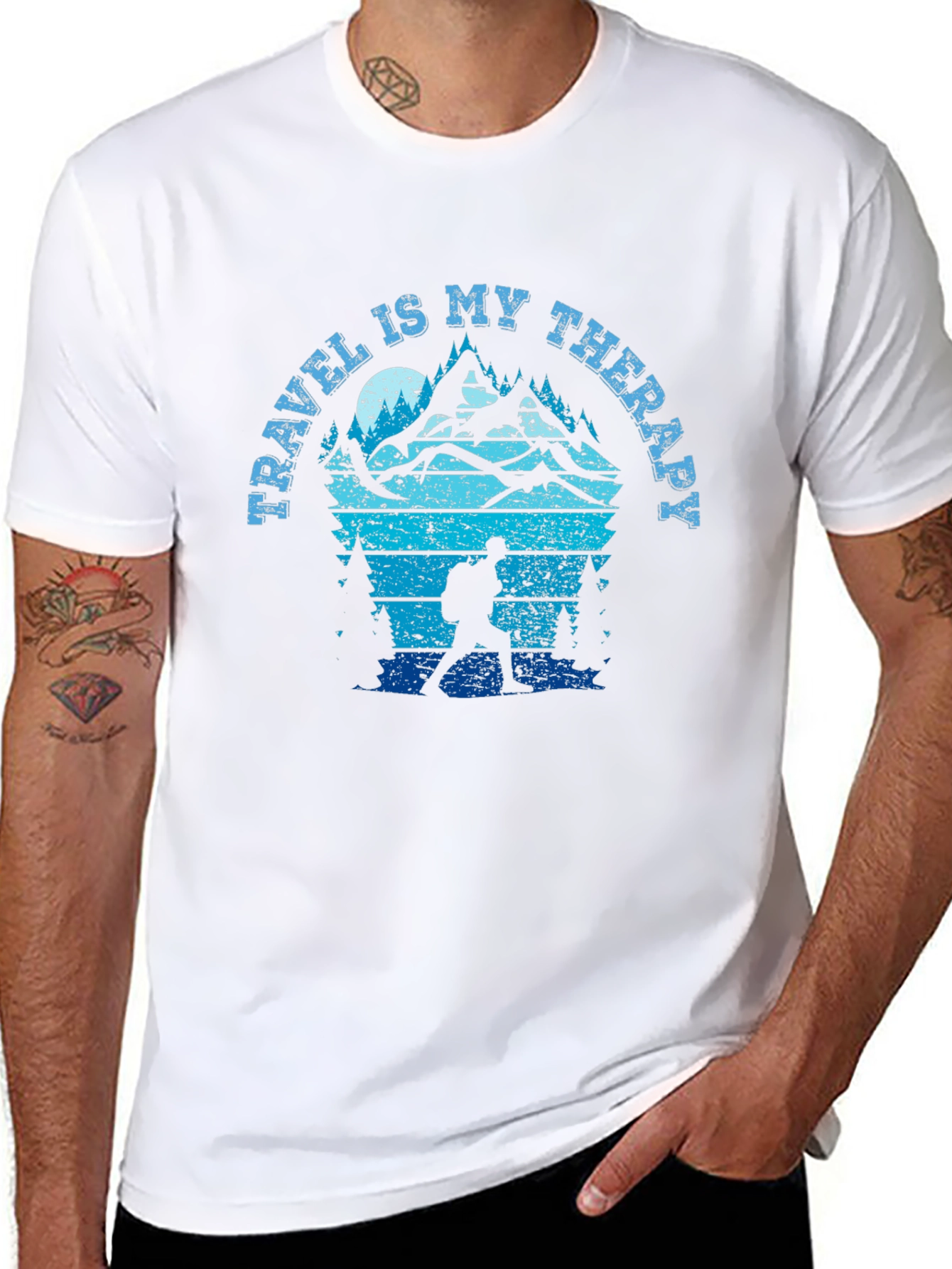 Travel Is My Therapy Hiking T-Shirt