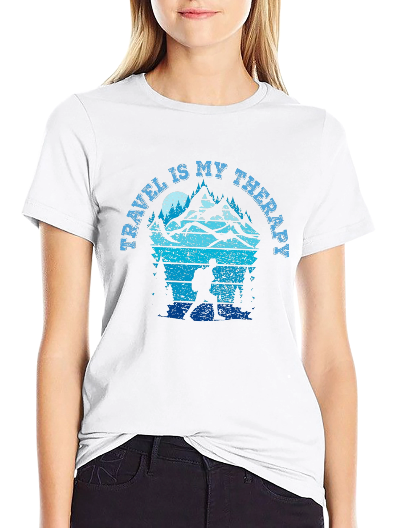 Travel Is My Therapy Hiking T-Shirt