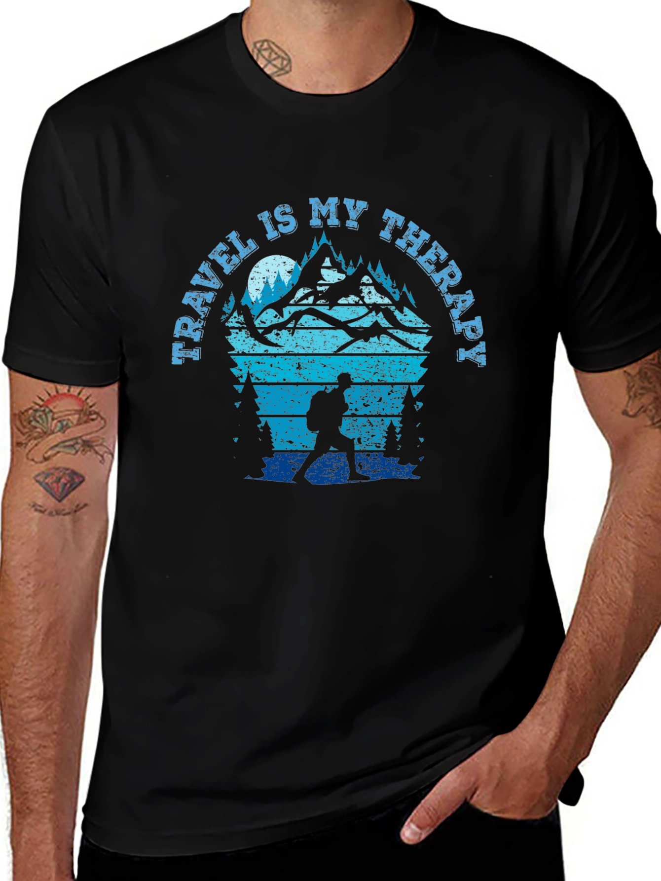 Travel Is My Therapy Hiking T-Shirt