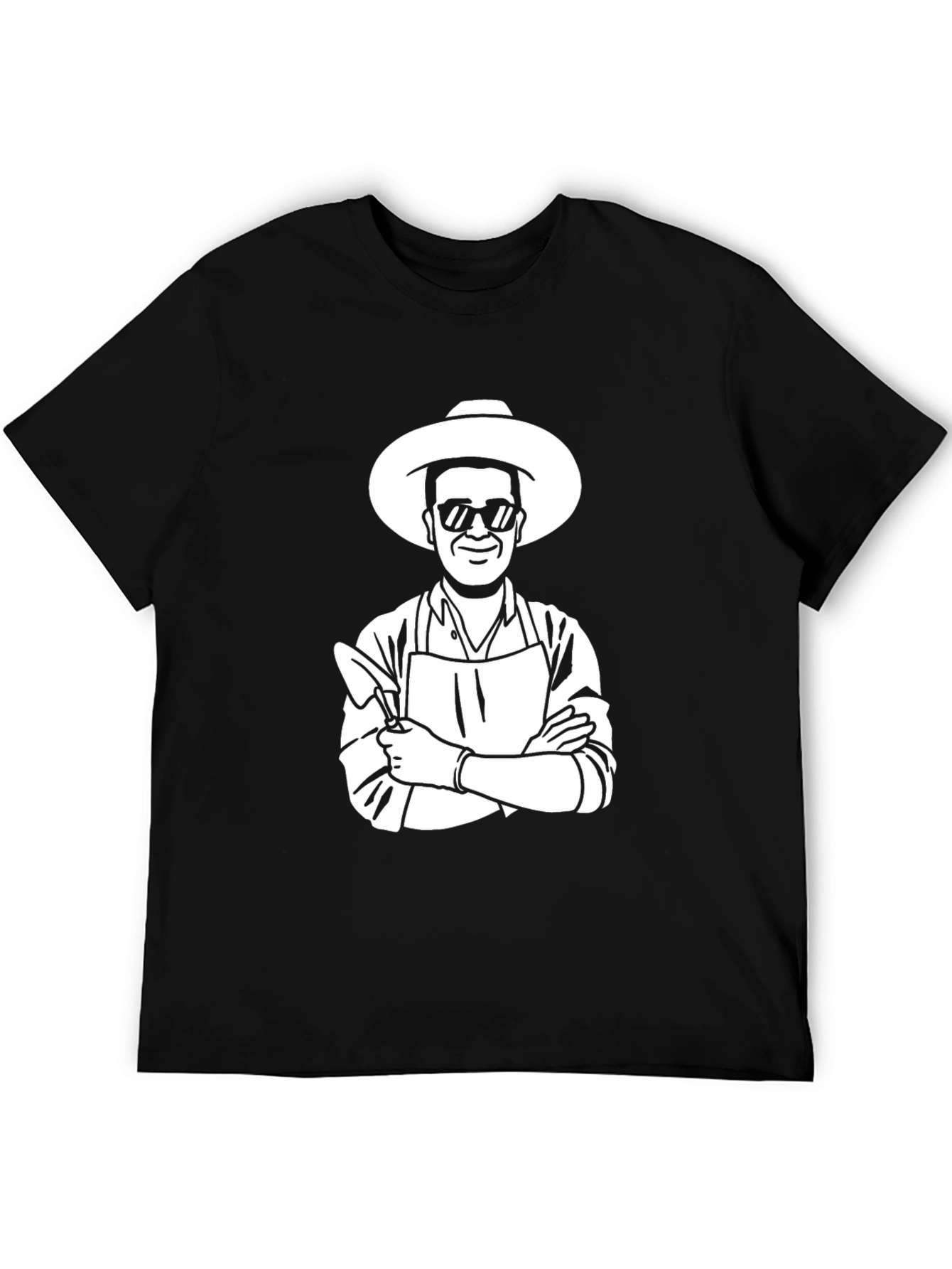BBQ Chef Graphic Tee - Black Casual T-Shirt