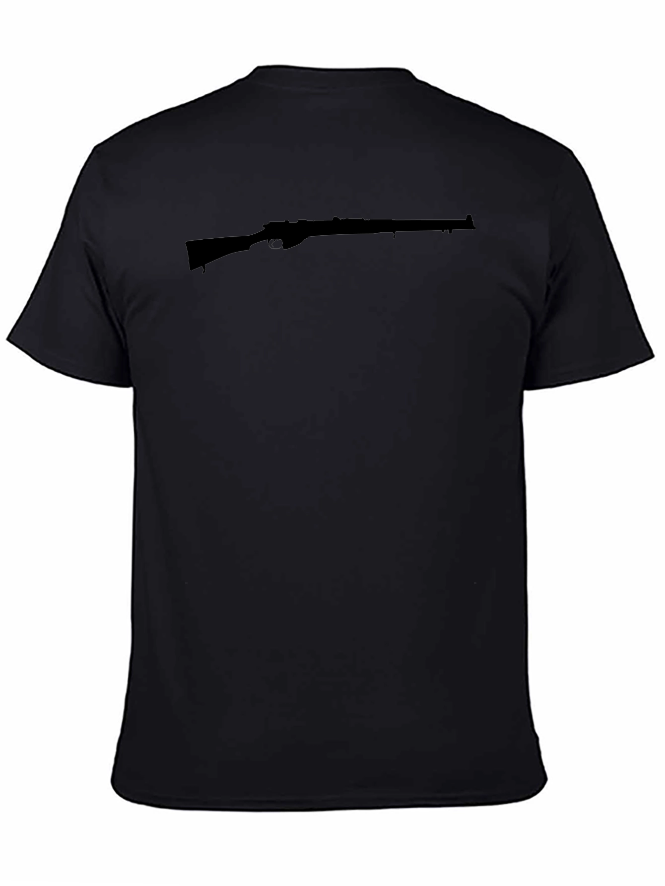 Rifle Silhouette Black T-Shirt