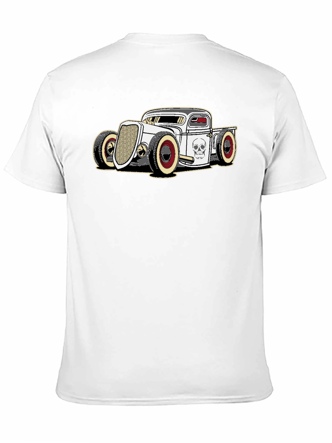 Hot Rod Graphic Tee - Skull Car T-Shirt