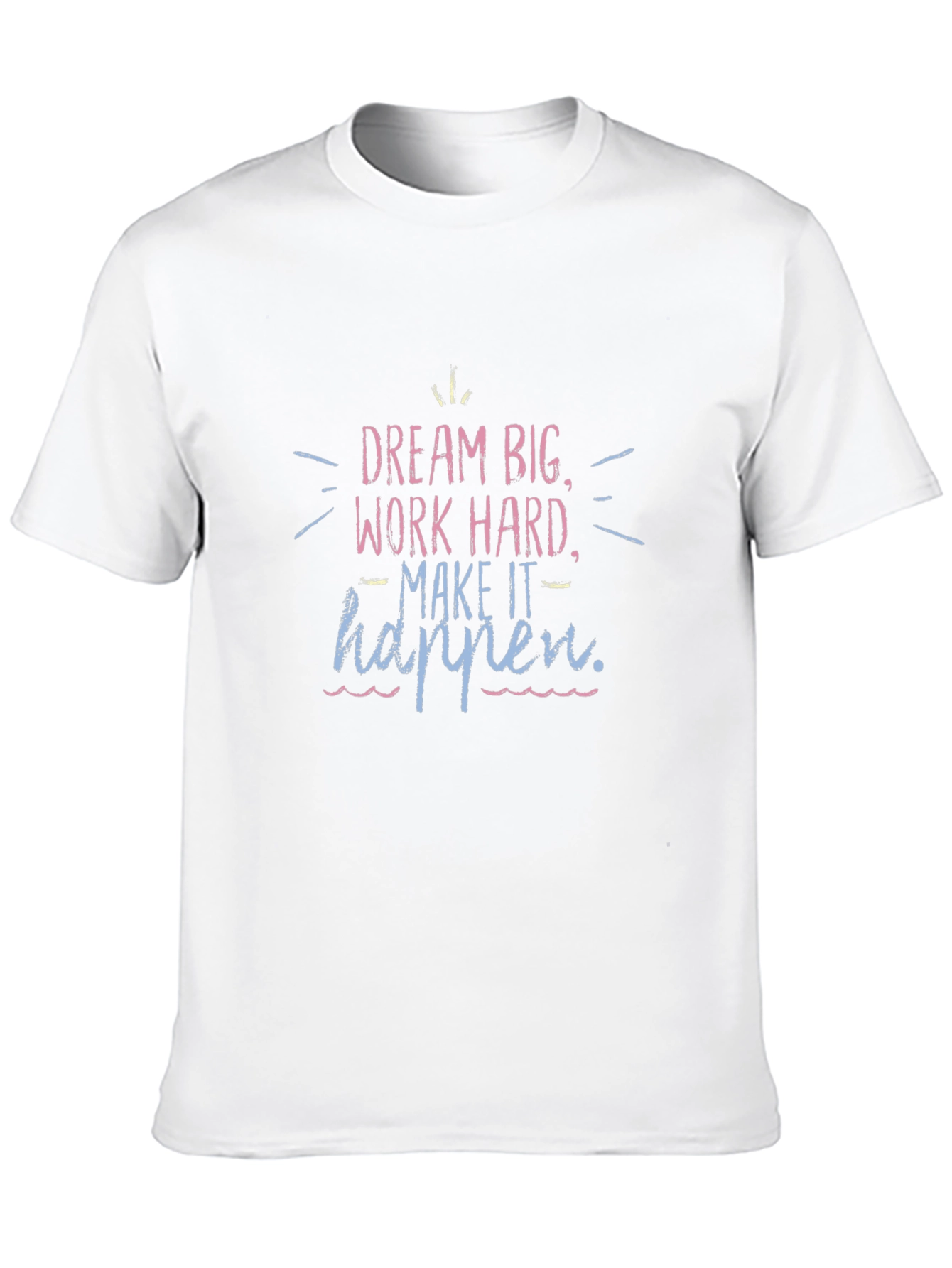 Dream Big Graphic Tee - Black Cotton T-Shirt