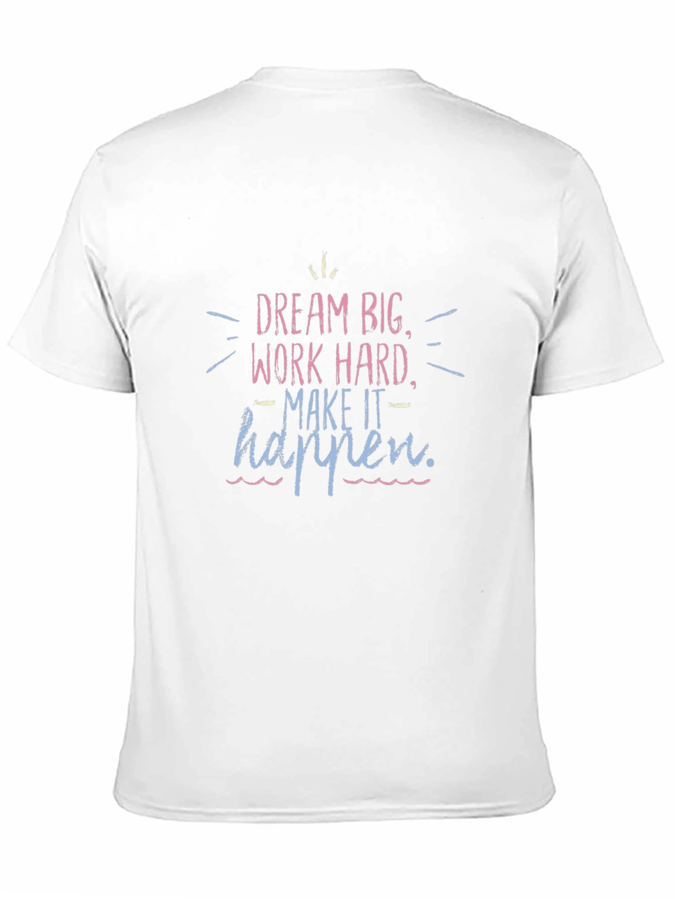 Dream Big Graphic Tee - Black Cotton T-Shirt