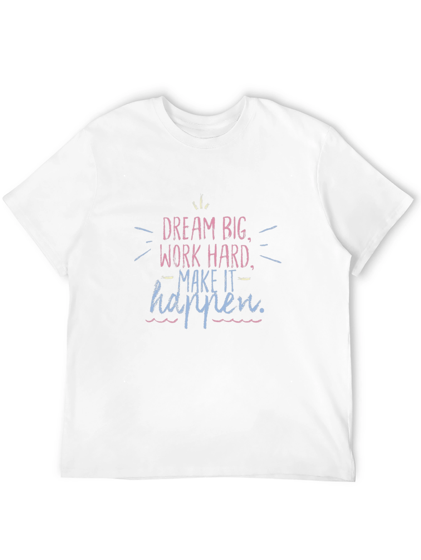 Dream Big Graphic Tee - Black Cotton T-Shirt