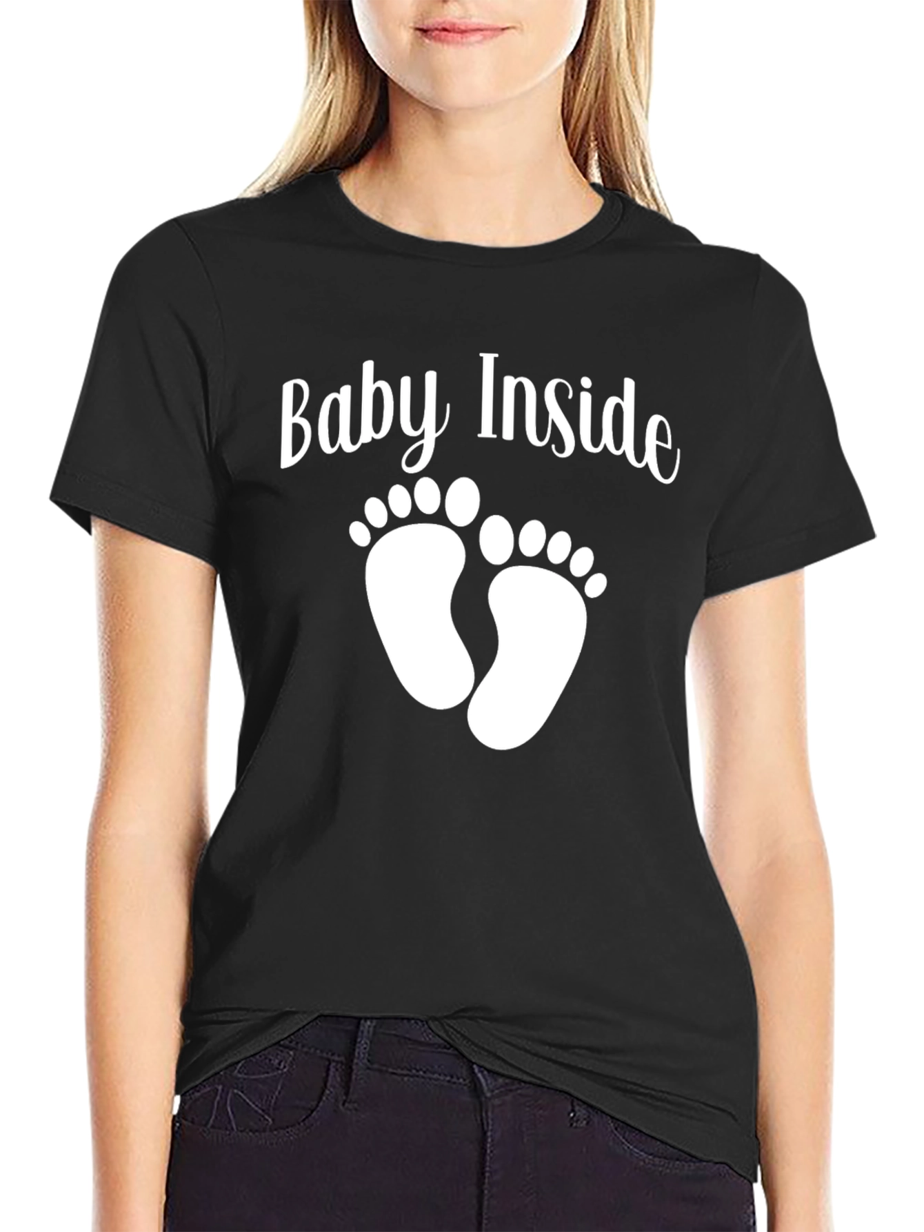 Baby Inside T-Shirt - Cute Pregnancy Announcement Tee