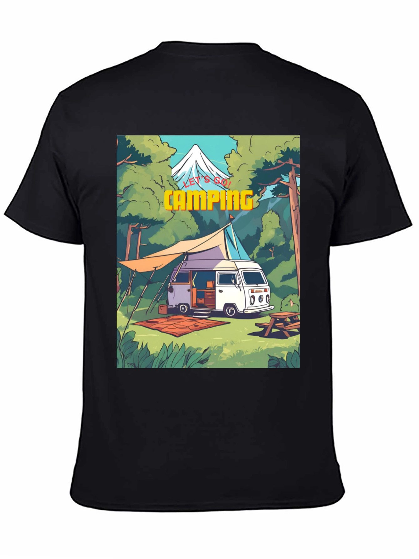 Lets Go Camping Graphic T-Shirt