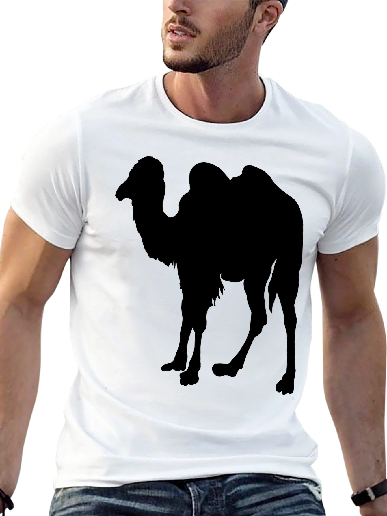 Camel Silhouette T-Shirt - Black Graphic Tee