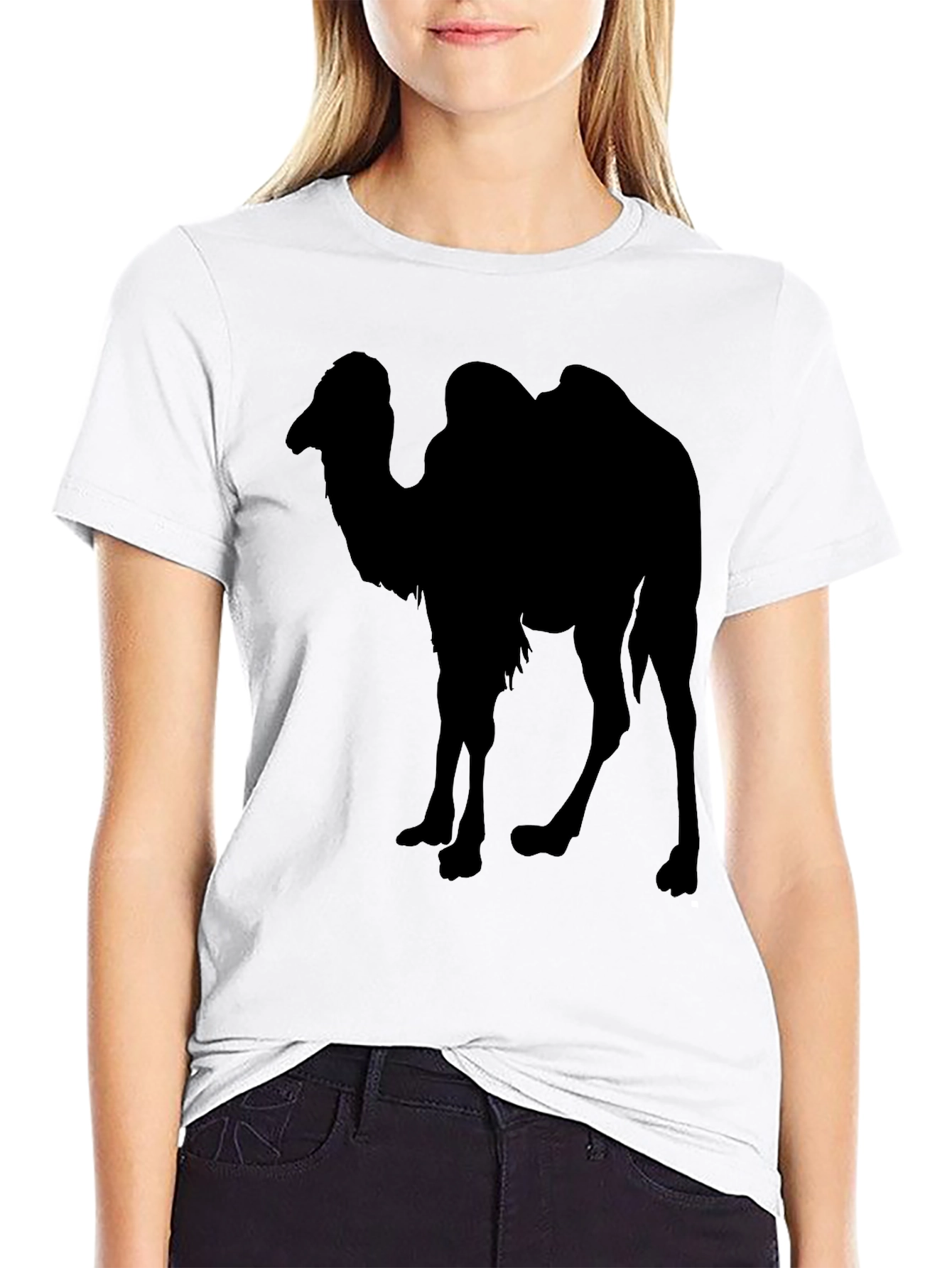 Camel Silhouette T-Shirt - Black Graphic Tee