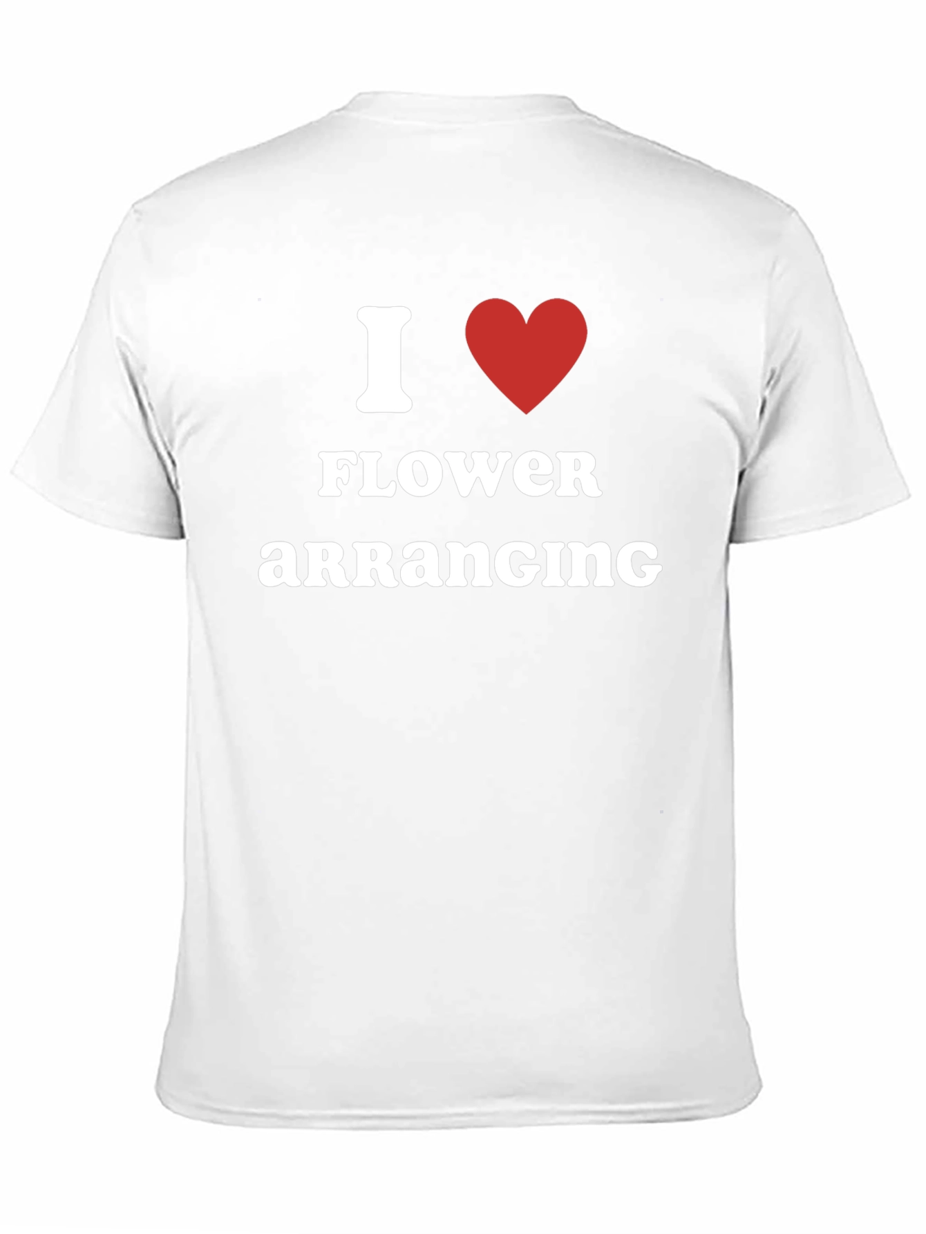 I Love Flower Arranging Black T-Shirt