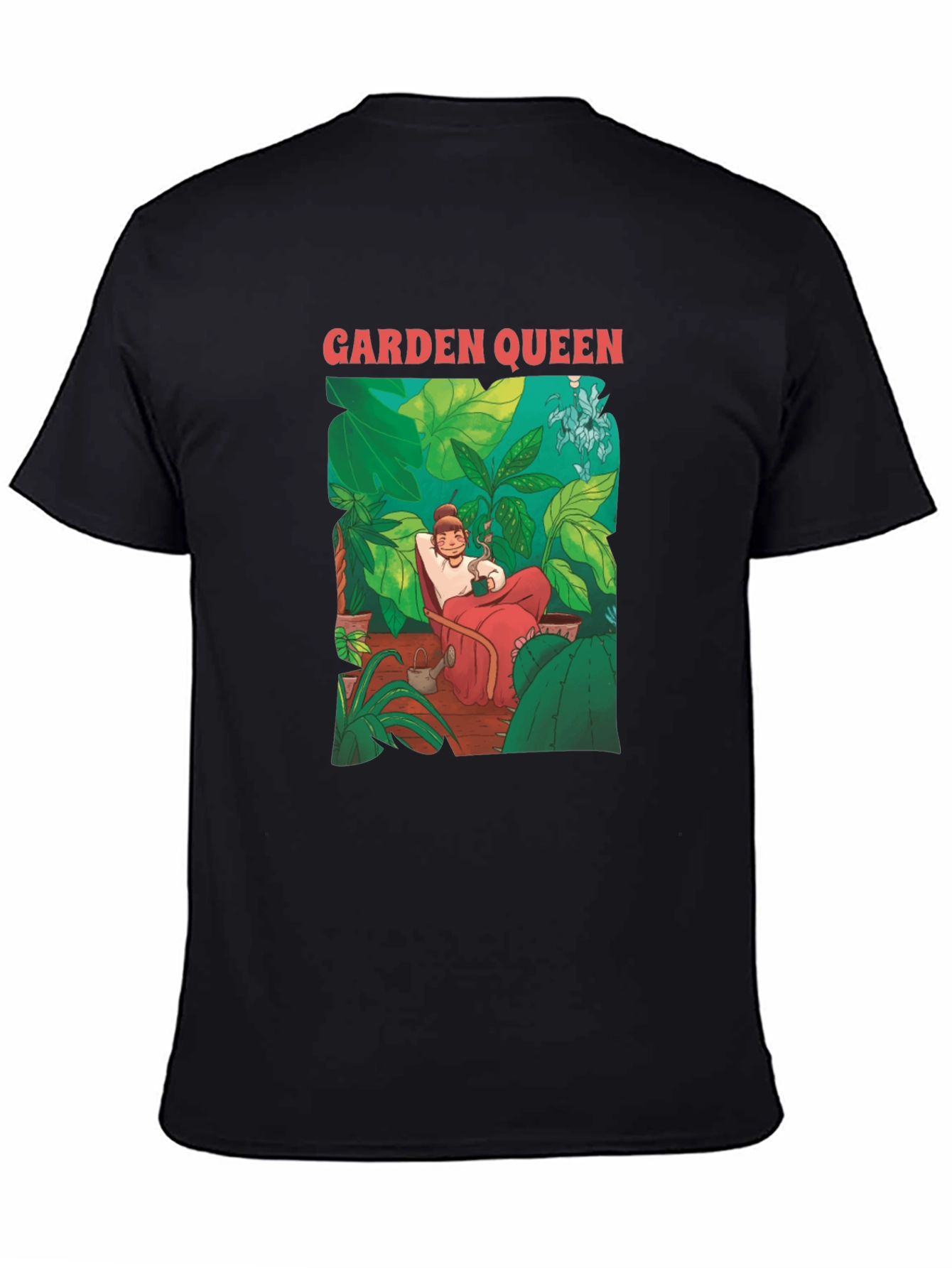 Garden Queen Graphic Tee - Unique Botanical Design