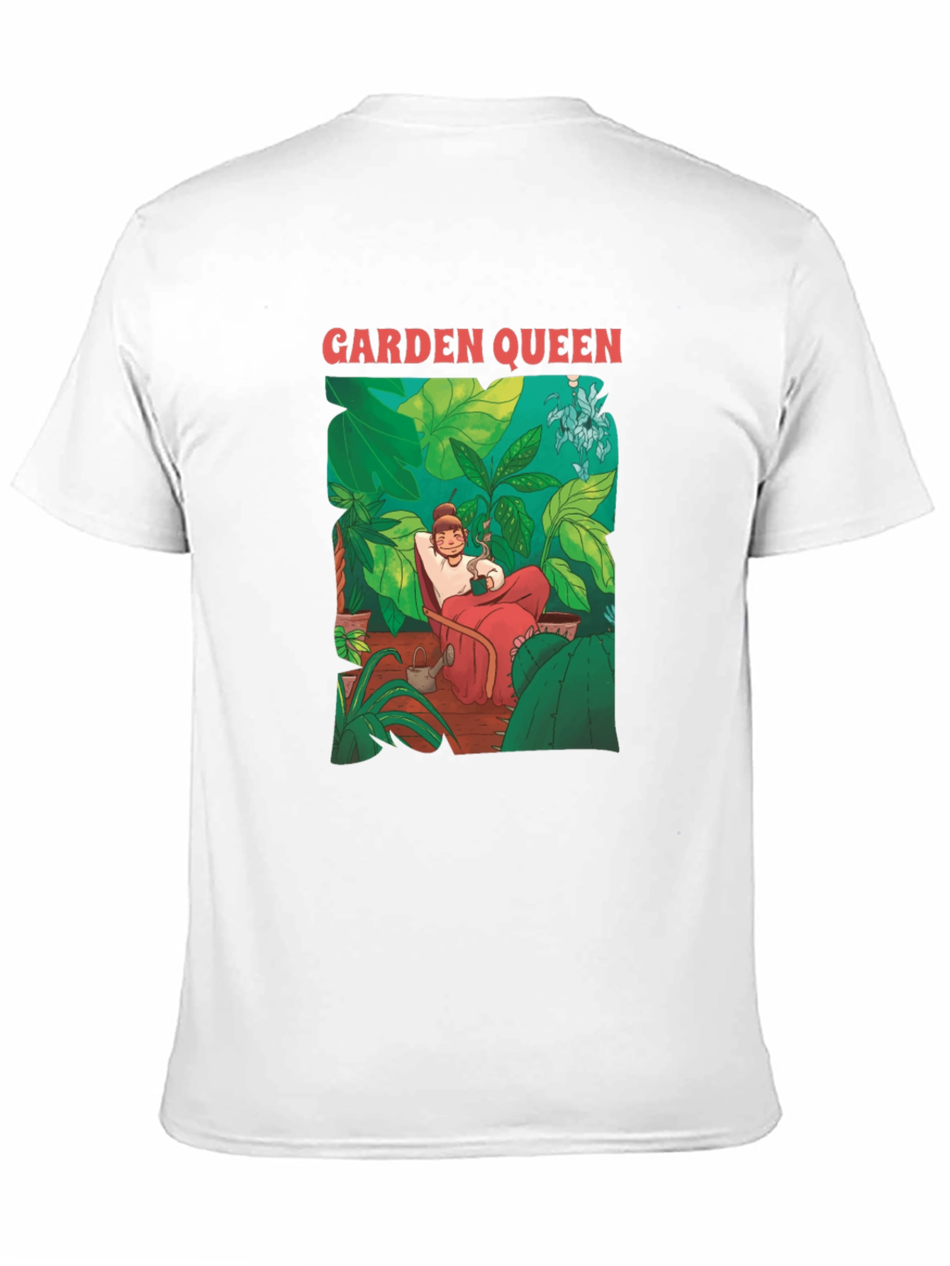 Garden Queen Graphic Tee - Unique Botanical Design