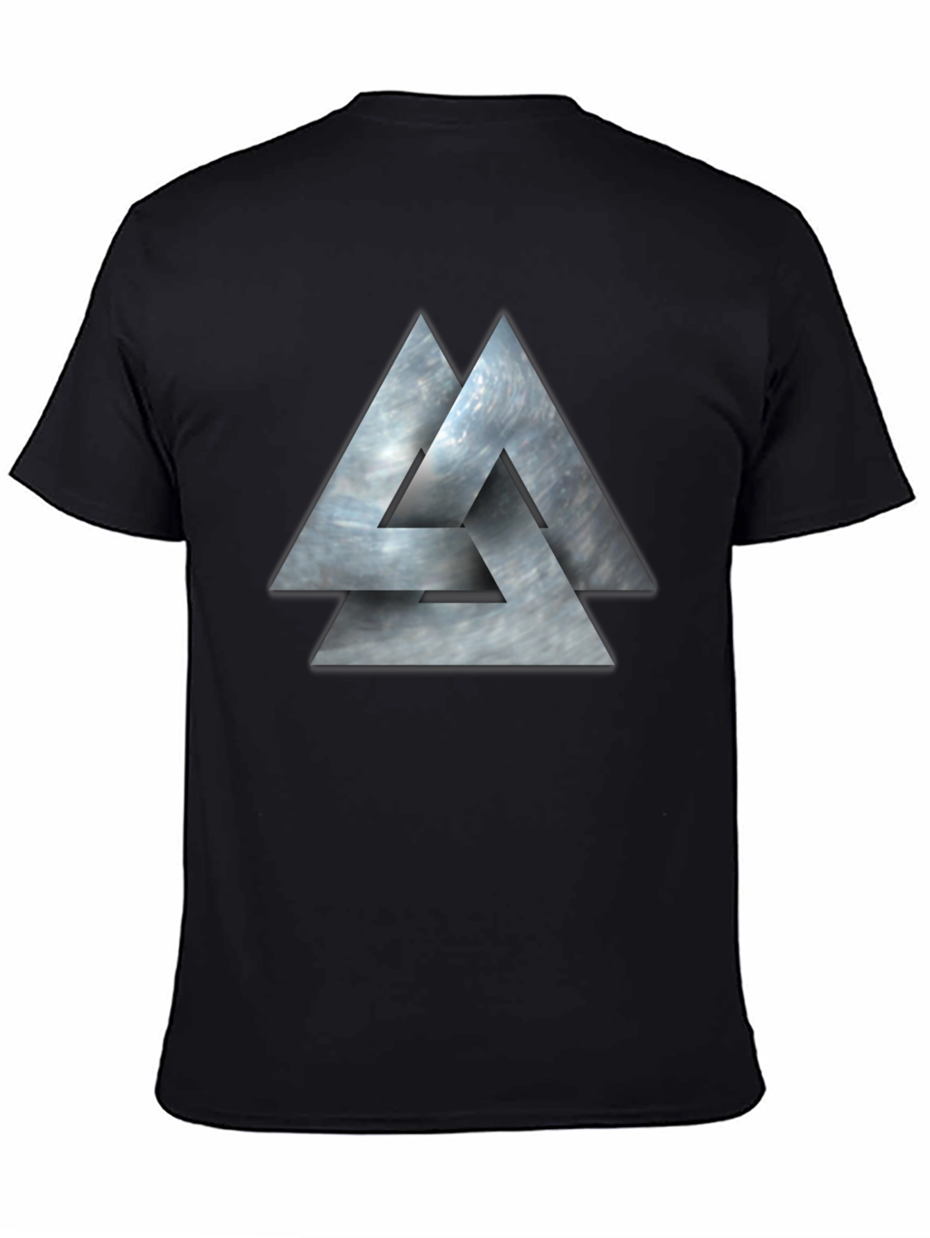 Valknut Viking Symbol Black T-Shirt