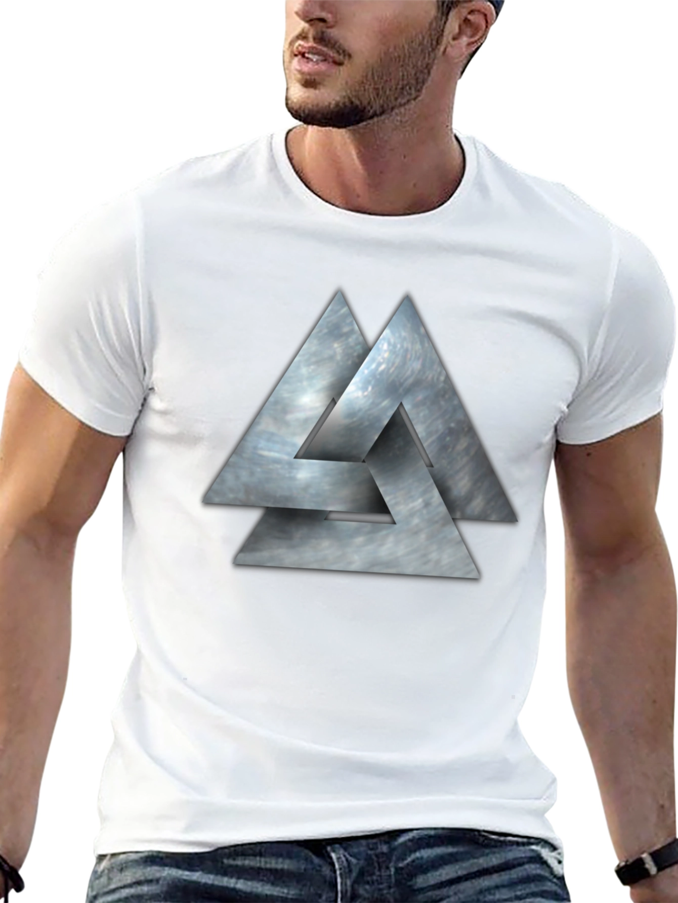 Valknut Viking Symbol Black T-Shirt