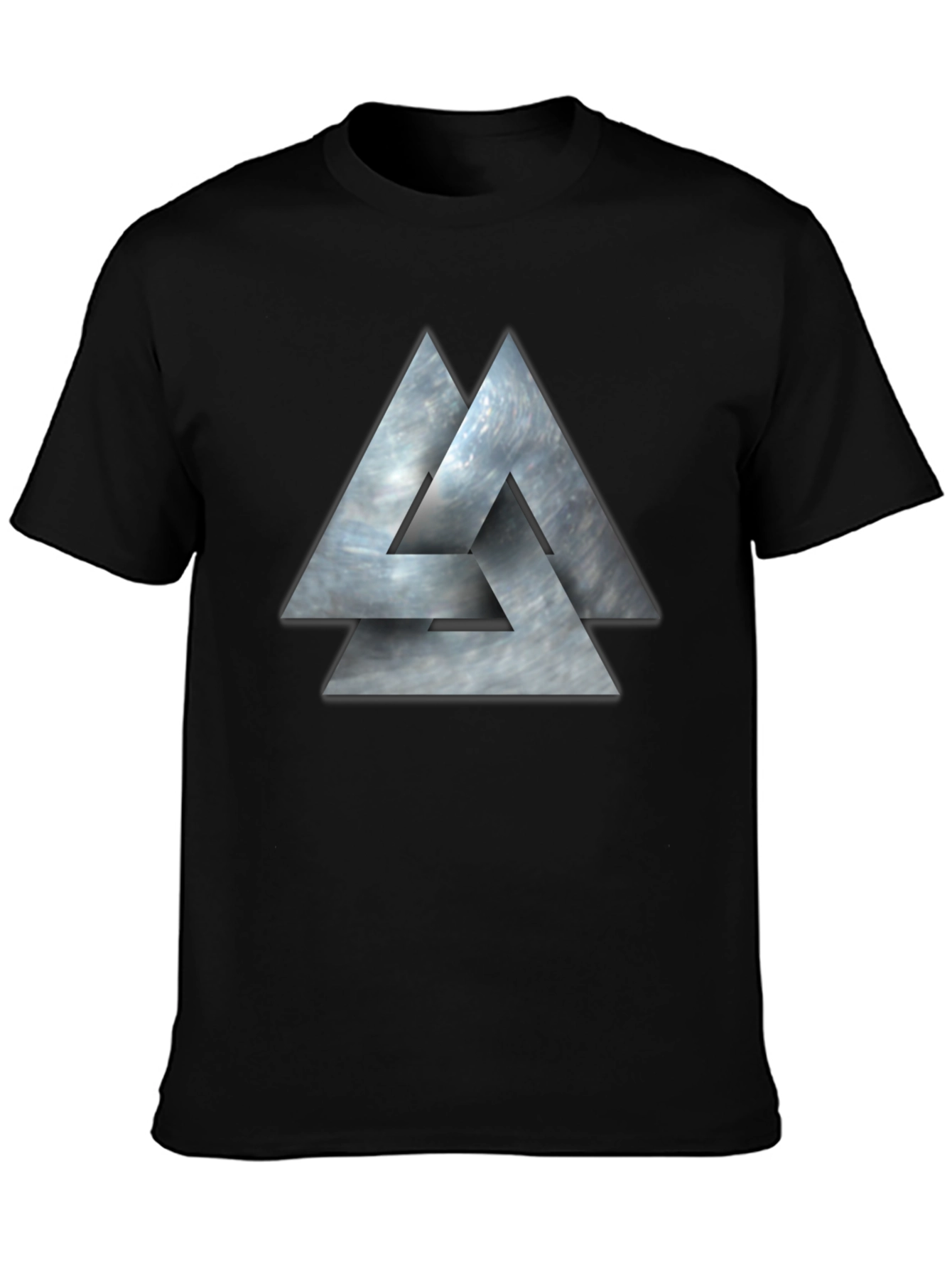 Valknut Viking Symbol Black T-Shirt