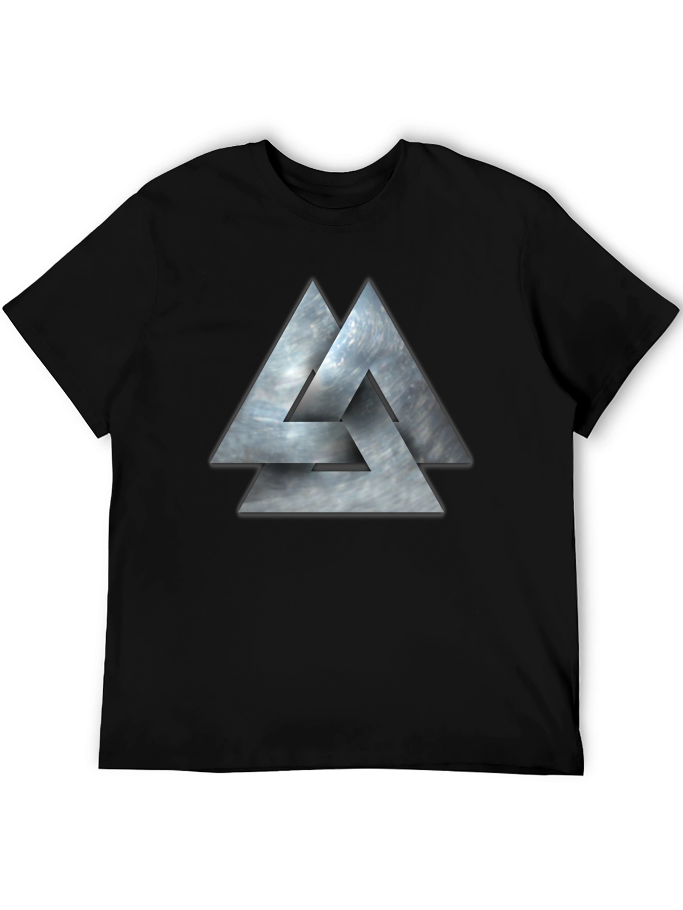 Valknut Viking Symbol Black T-Shirt