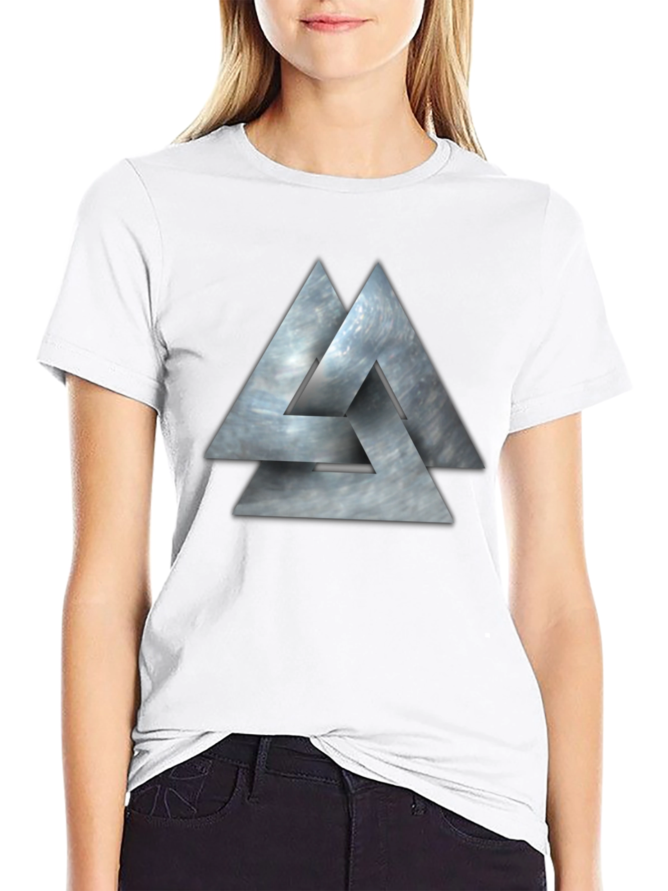 Valknut Viking Symbol Black T-Shirt