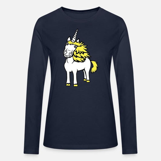 Unicorn Pretty Hair Cute Friendly Cartoon Horse