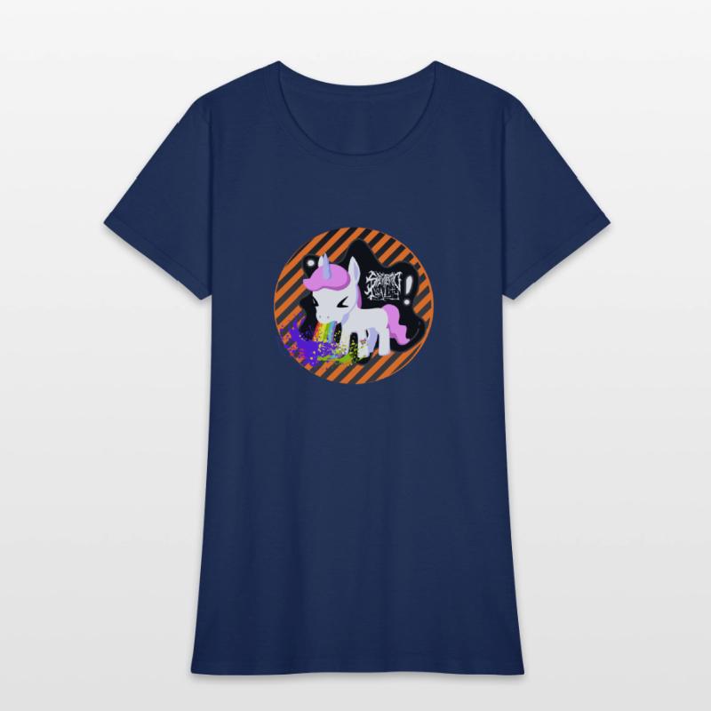 Unicorns get airsick when riding on rainbows